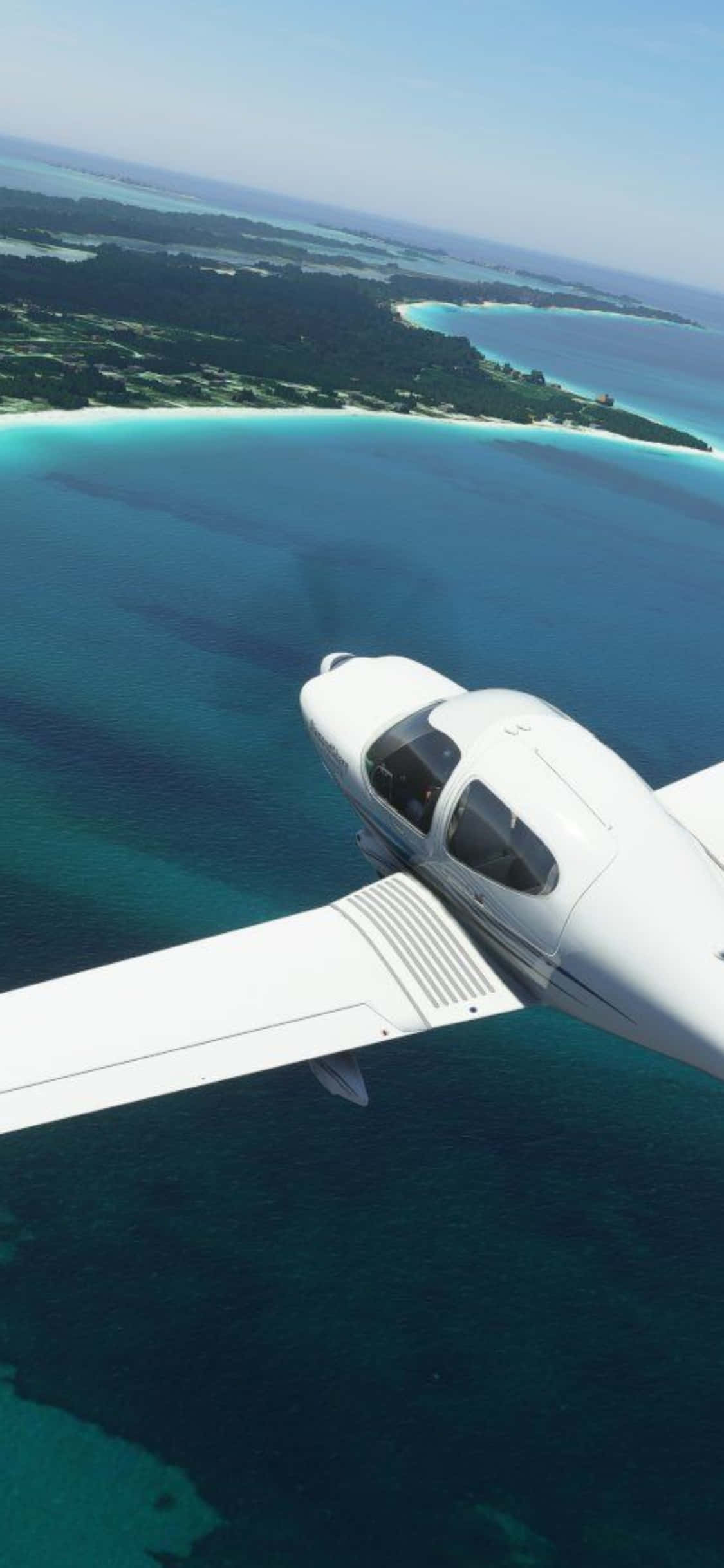 Tận hưởng cảm giác bay lượn với Microsoft Flight Simulator trên iPhone Xs Hình nền