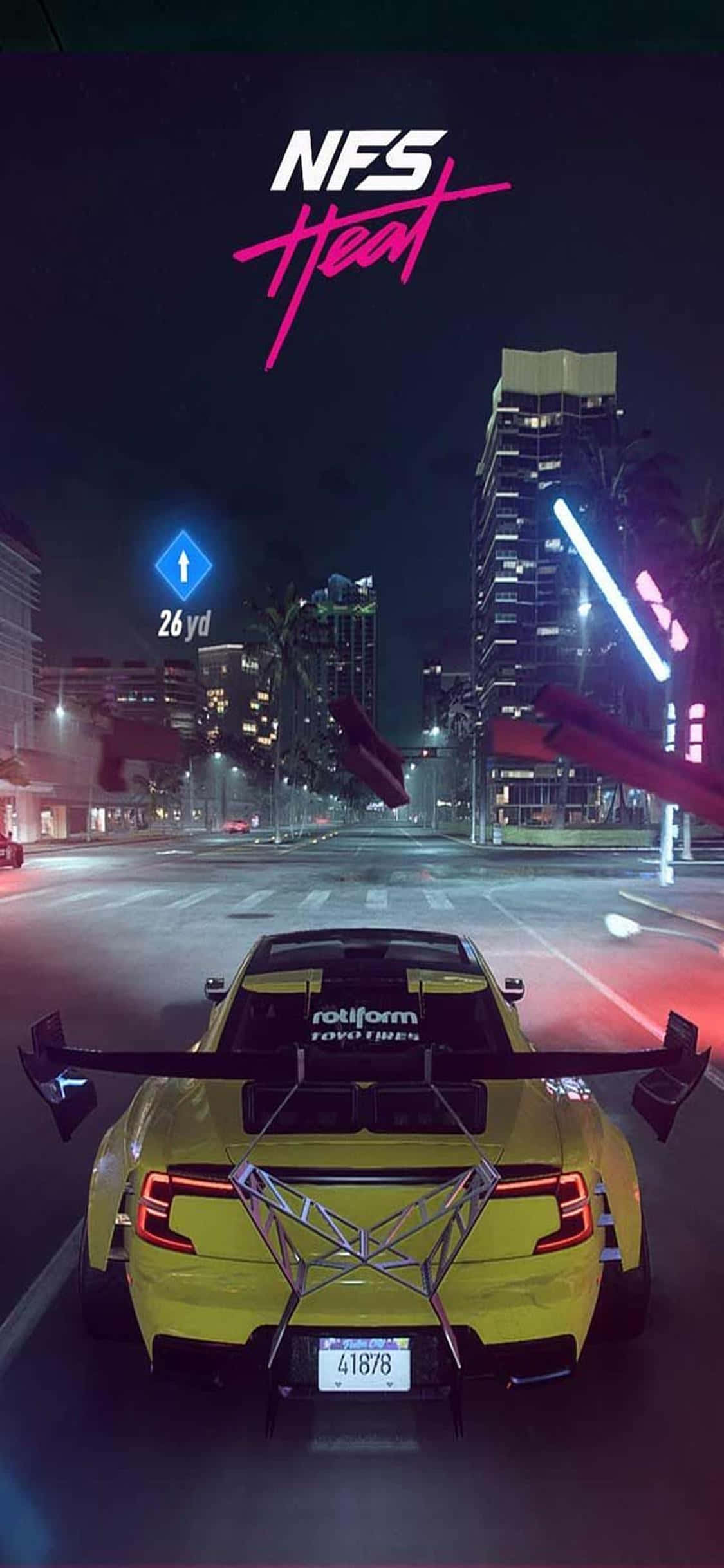 Tận hưởng chuyến đi phấn khích với Need for Speed Heat trên iPhone Xs của bạn Hình nền