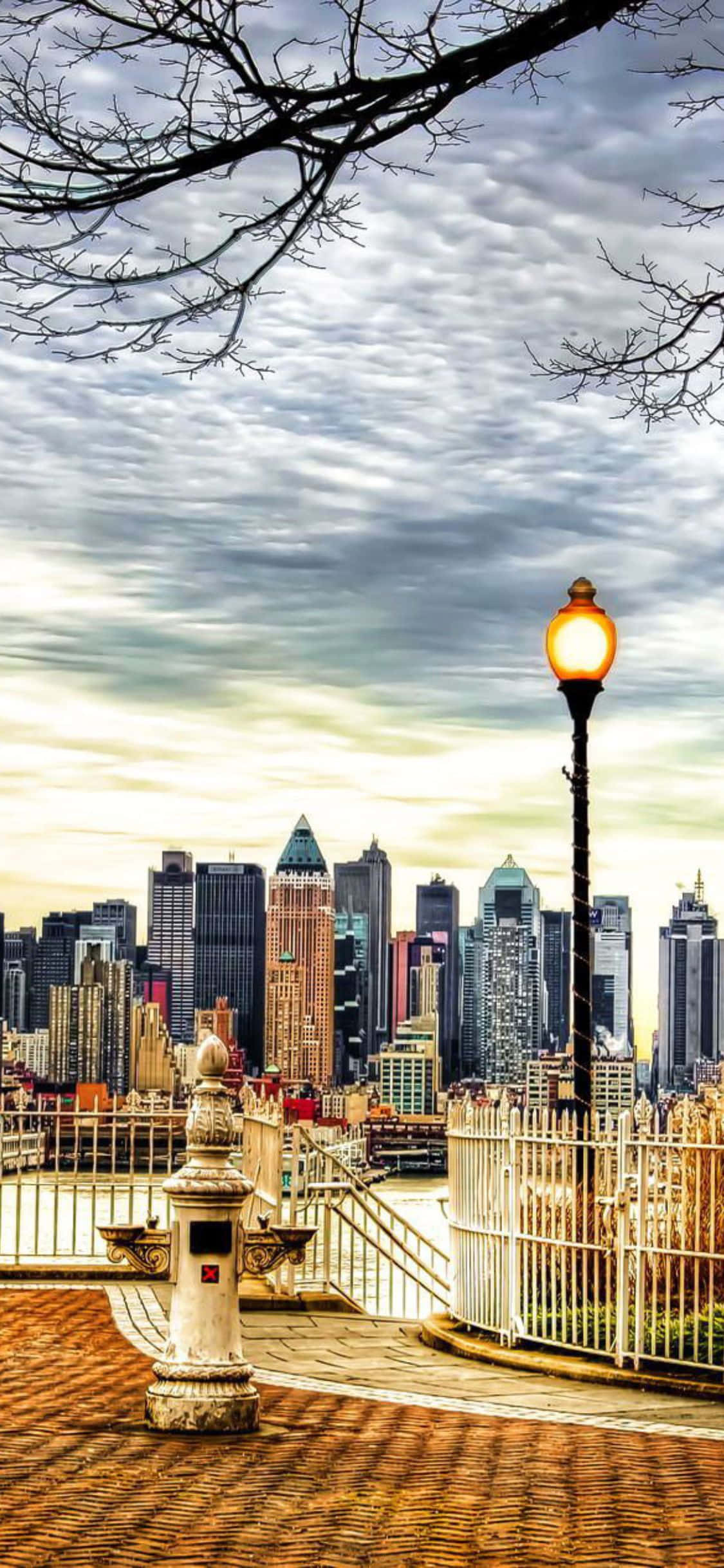 Tận hưởng cuộc sống thành phố ở New York với iPhone X Hình nền