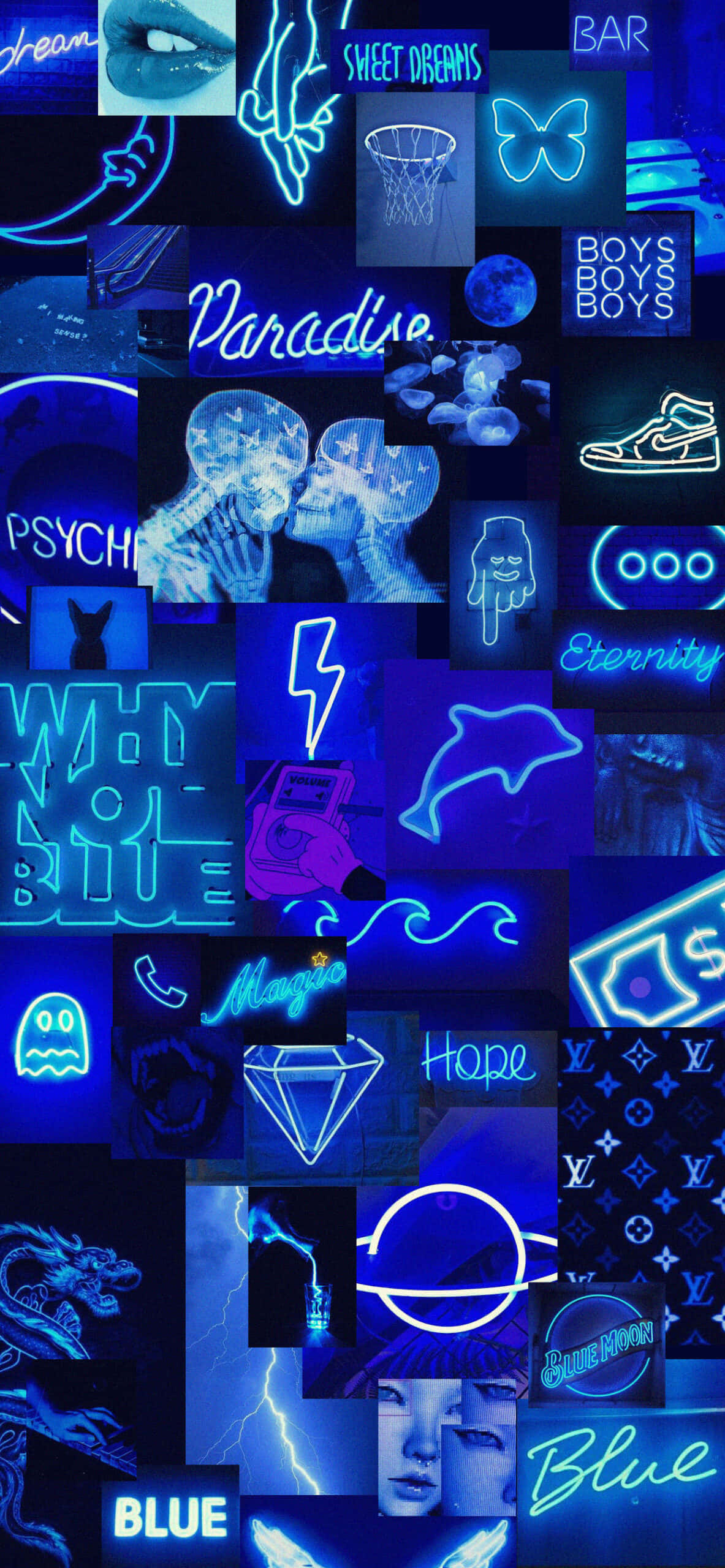 Tận hưởng hiệu ứng êm dịu của xanh lam thanh bình tại Aesthetic Blue Hình nền