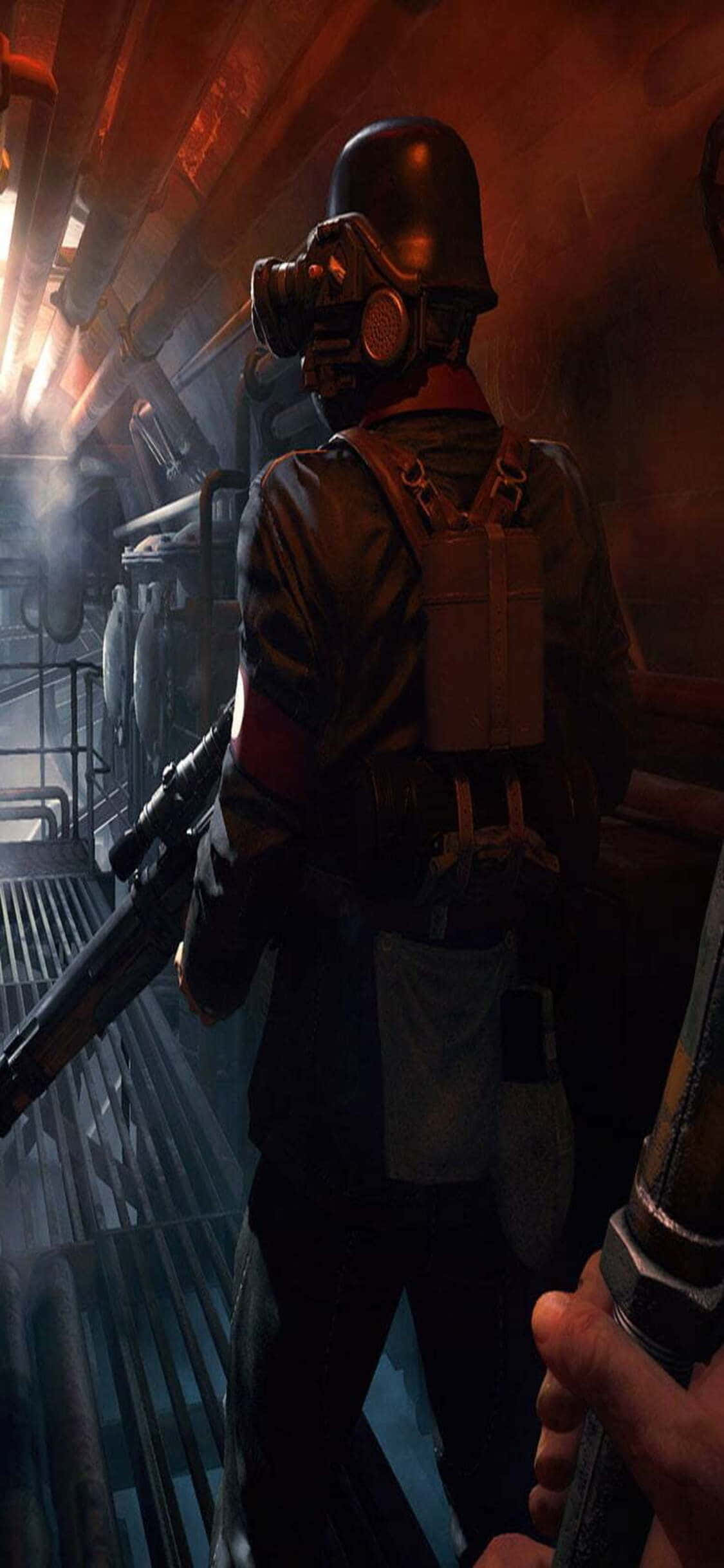Tận hưởng iPhone Xs mới và chơi Wolfenstein II: The New Colossus cổ điển với độ phân giải tuyệt đẹp. Hình nền