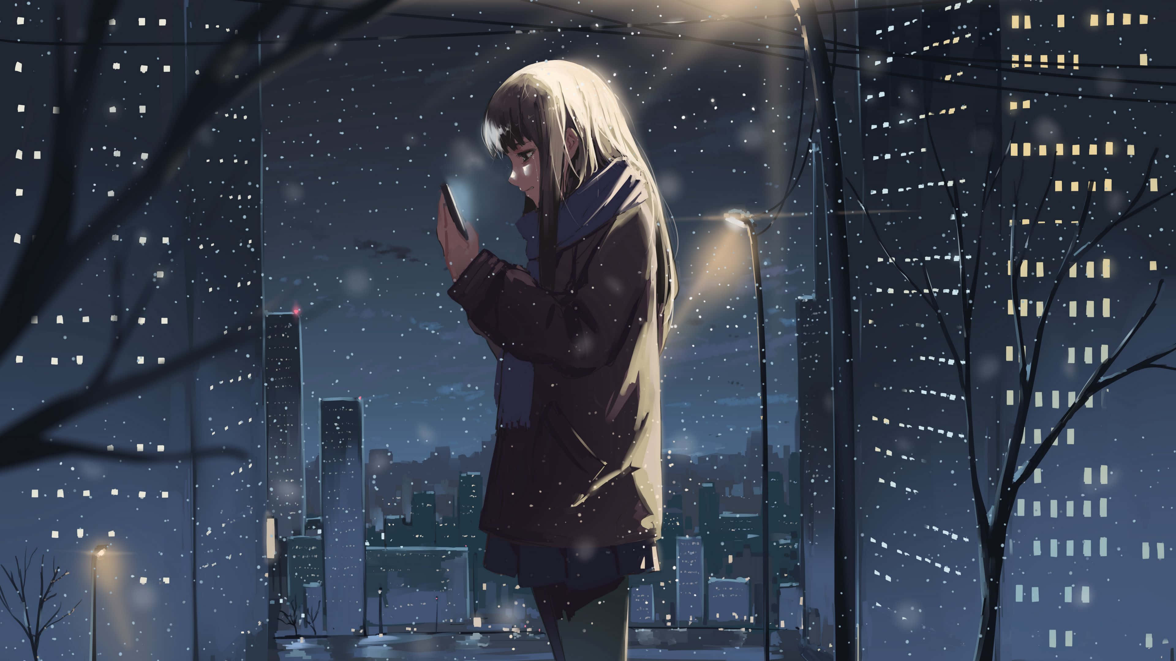 Tận hưởng màu sắc rực rỡ của phong cảnh theo chủ đề anime Hình nền