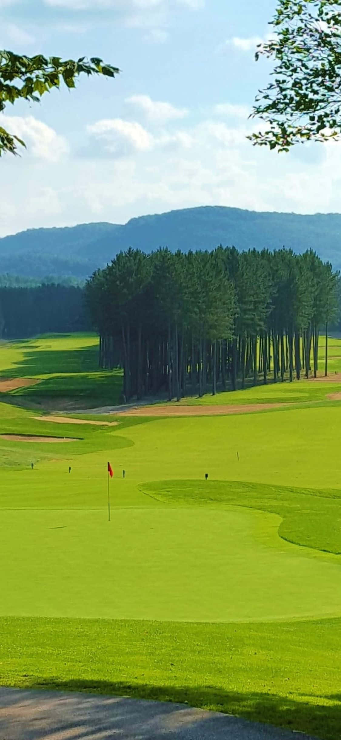 Tận hưởng một ngày tuyệt vời tại sân golf với iPhone X của tôi! Hình nền