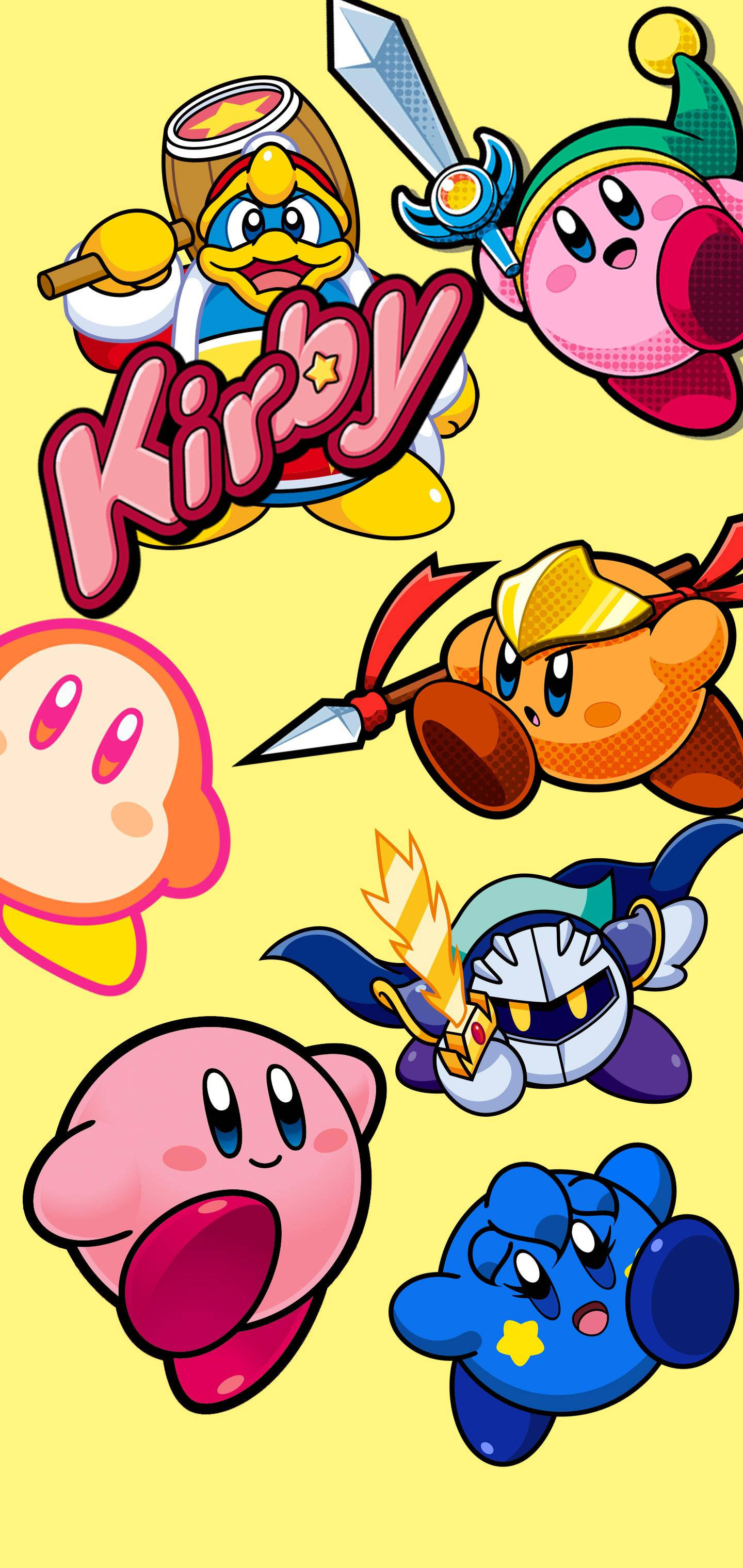 Tận hưởng những khoảnh khắc vui vẻ: Kirby và những người bạn Hình nền
