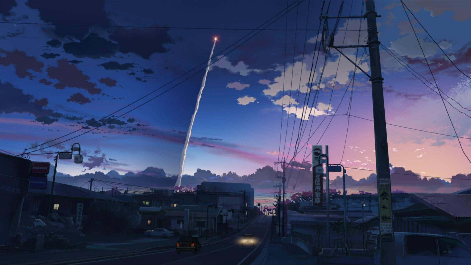 Tận hưởng sự yên bình của phong cảnh anime tuyệt đẹp. Hình nền