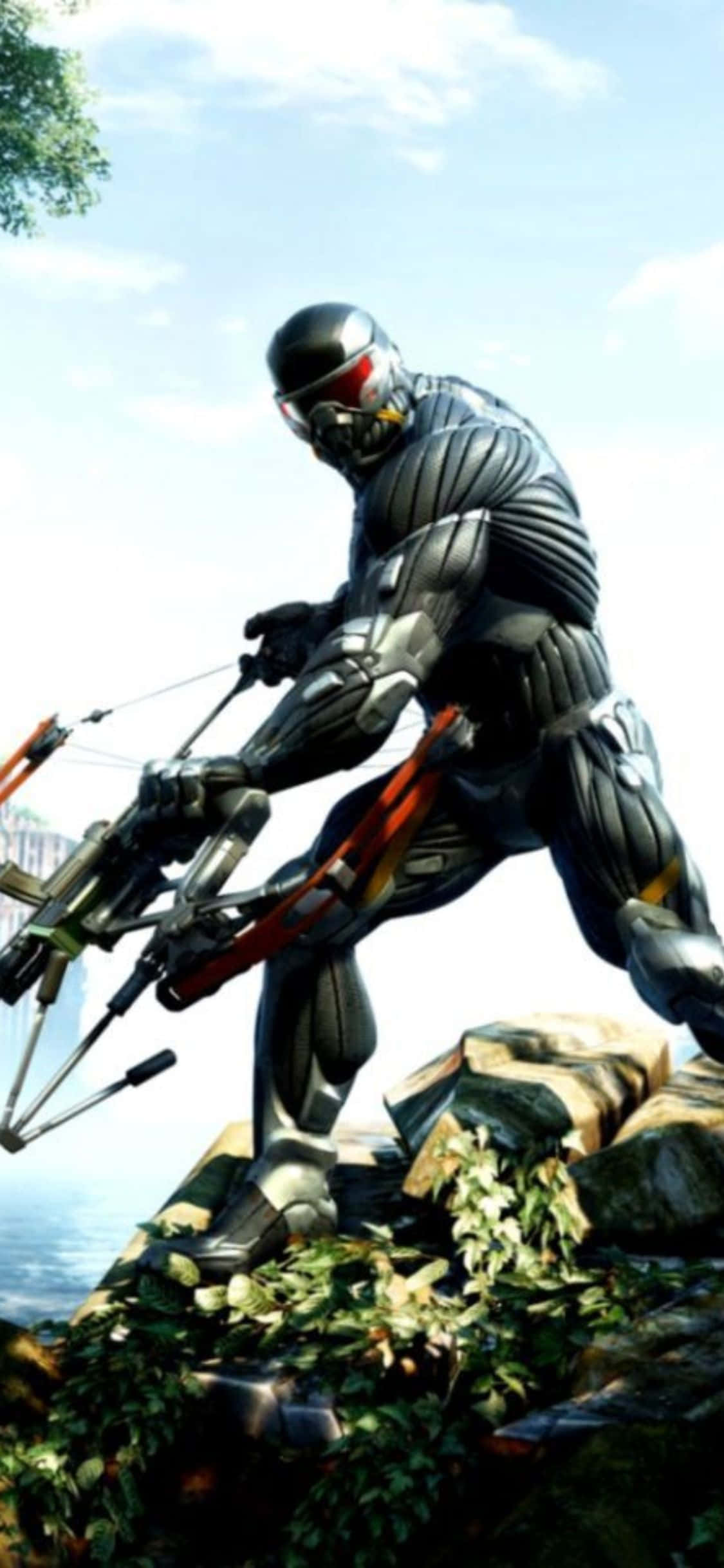 Tận hưởng thế giới hành động sôi động của Crysis 3 với iPhone X mạnh mẽ Hình nền