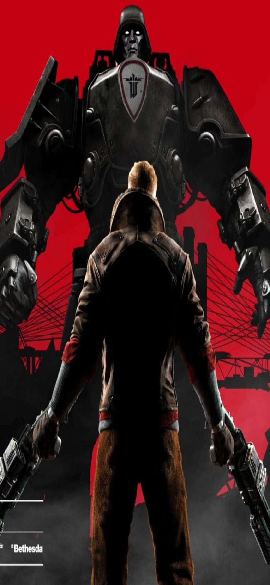 Tận Hưởng Trải Nghiệm Chơi Game Đắm Chìm Của Wolfenstein II Trên iPhone Xs Mới Nhất Hình nền