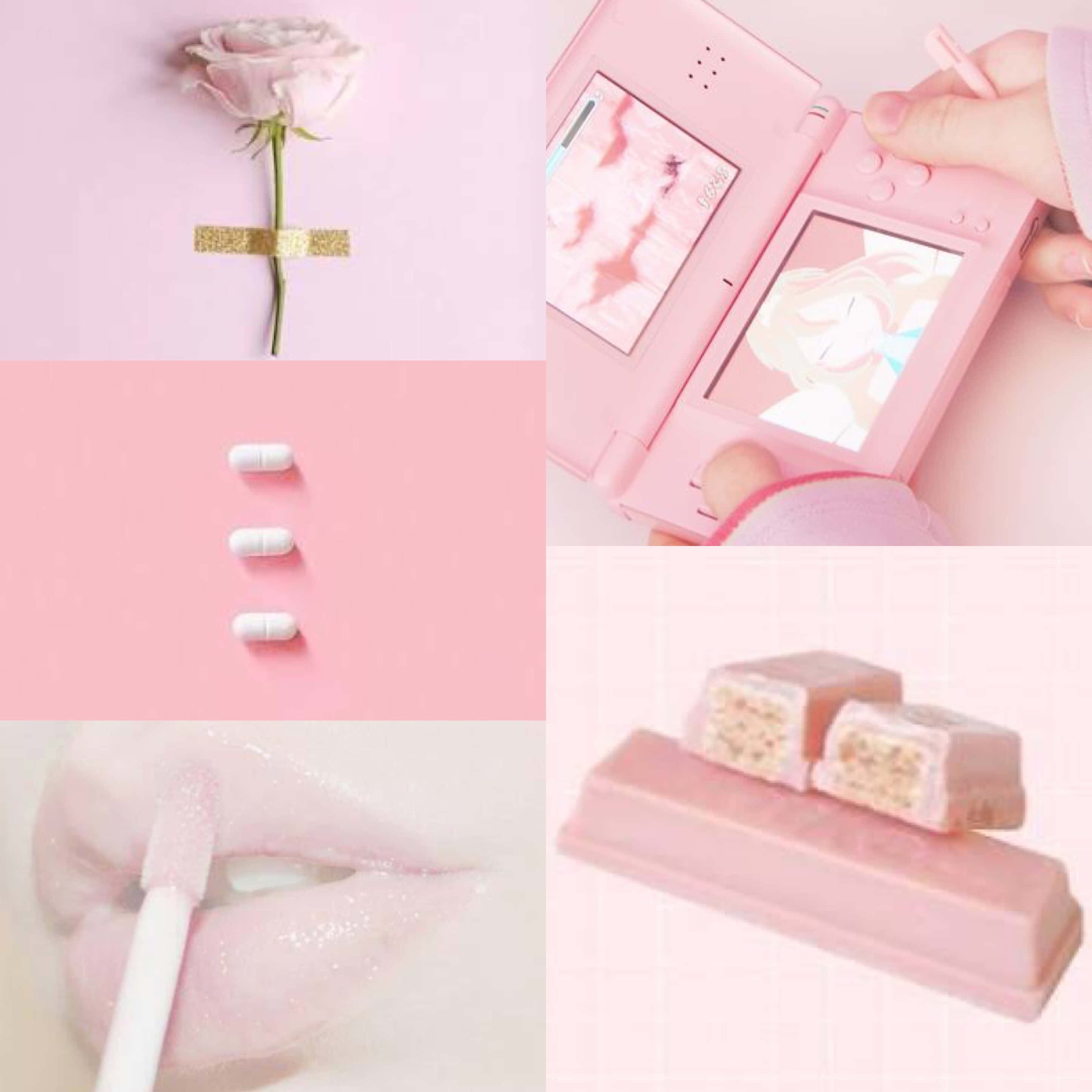 Tận hưởng vẻ đẹp của phong cách thẩm mỹ hồng pastel. Hình nền