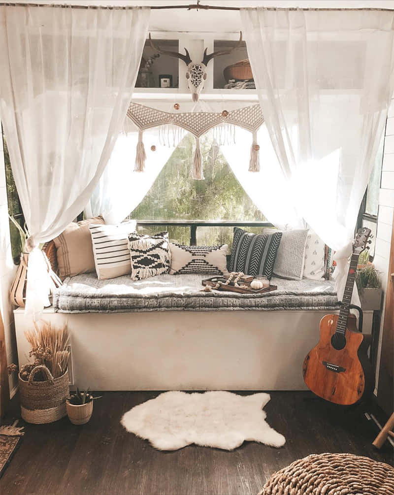 Tận hưởng vẻ đẹp thiên nhiên trong khu vườn Boho thẩm mỹ này Hình nền