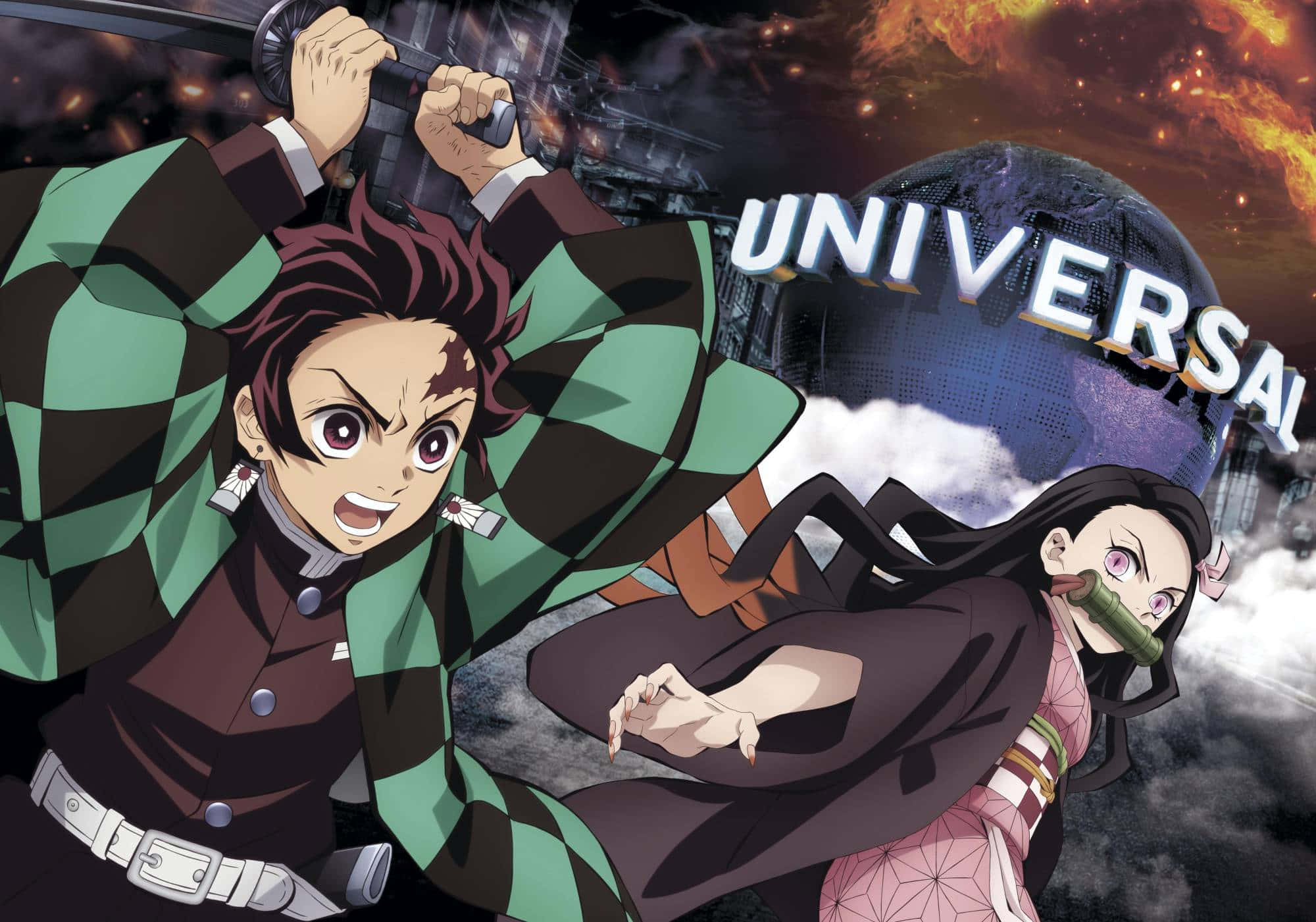 Tanjiro Kamado kiên định từ Demon Slayer chuẩn bị chiến đấu Hình nền