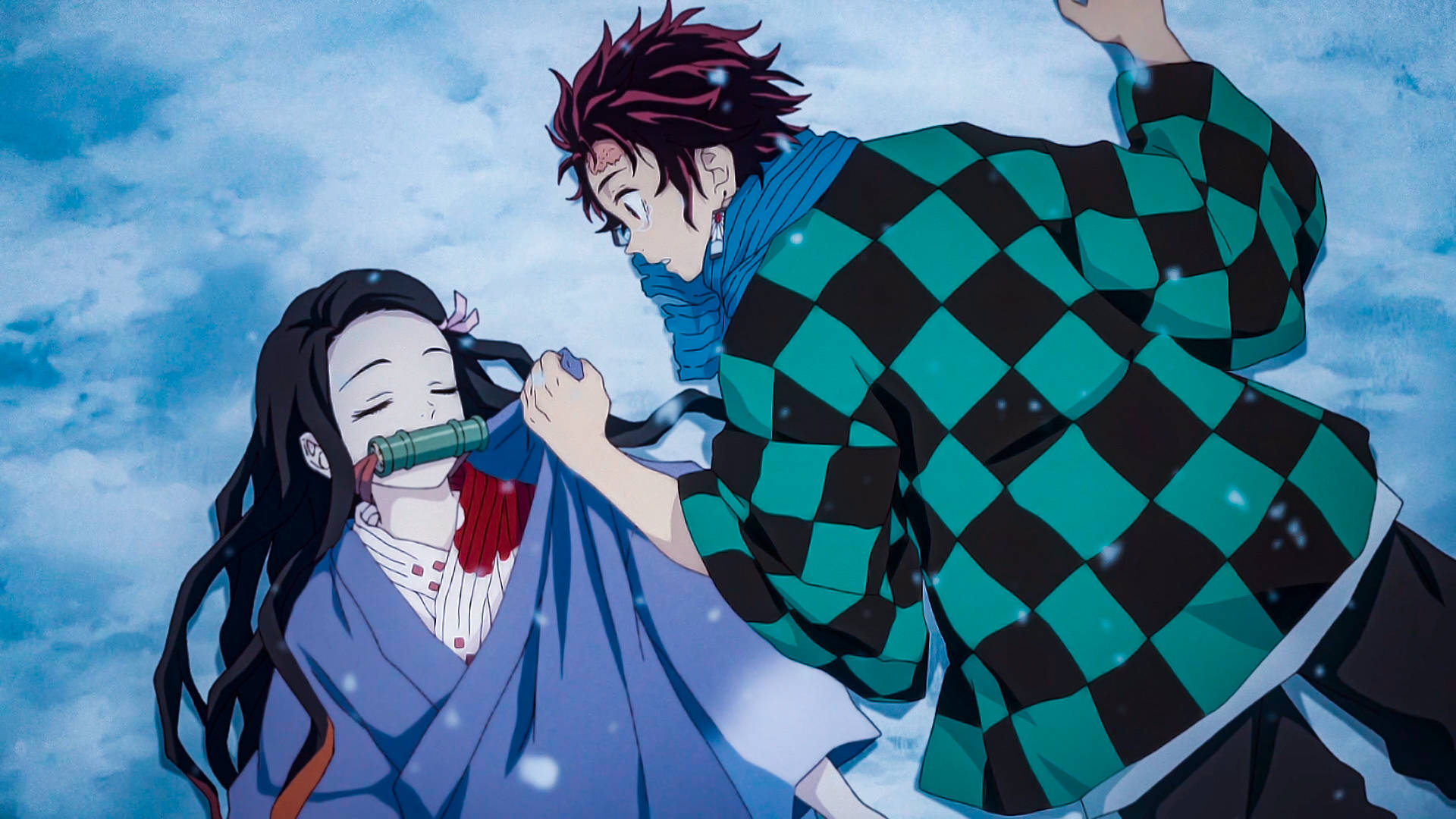 Tanjiro và Nezuko từ Demon Slayer! Hình nền