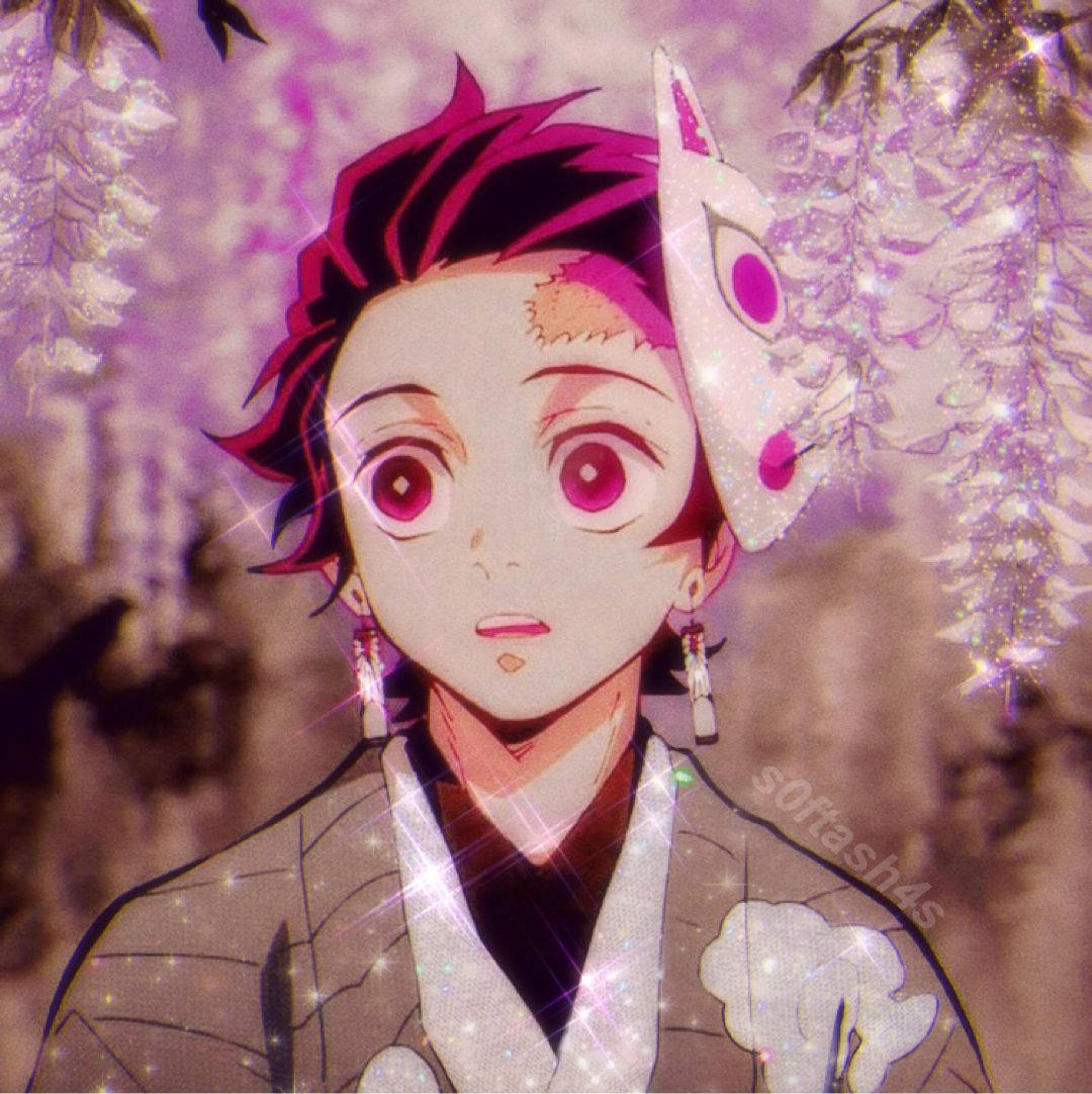 Tanjiro Với Hoa Demon Slayer PFP Hình nền