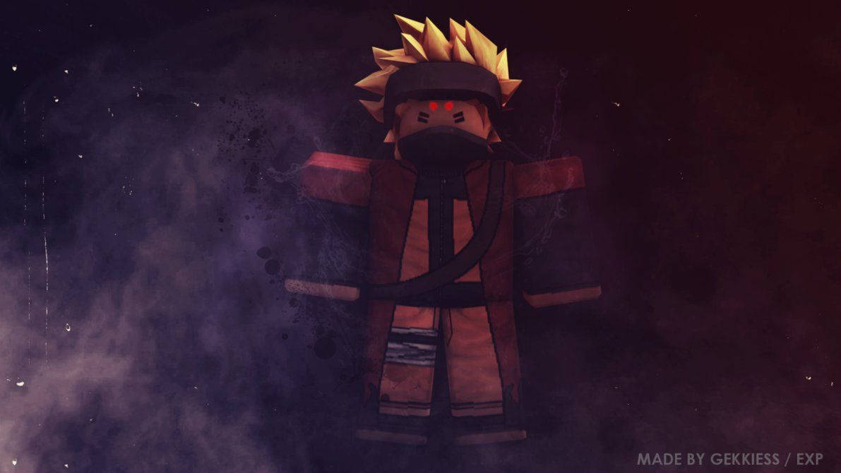 Hình nền tuyệt vời về avatar Naruto trong trò chơi Roblox.