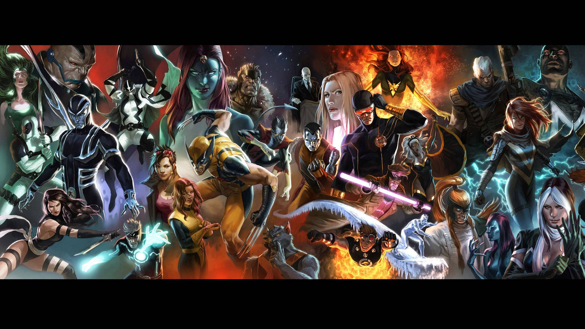 Tất Cả Các Nhân Vật Marvel Trong Một Nơi! Hình nền