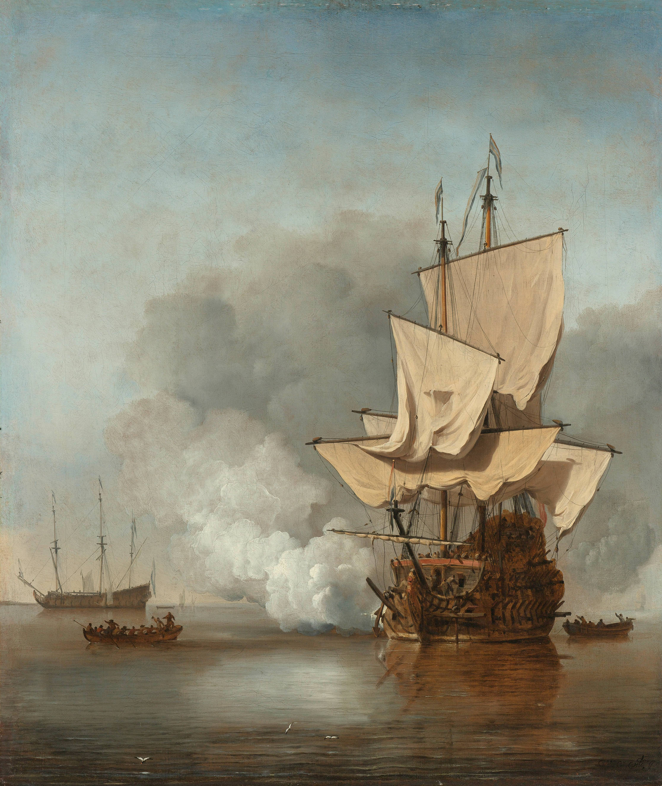 Tàu Galleon Sơn Vẽ Hình nền