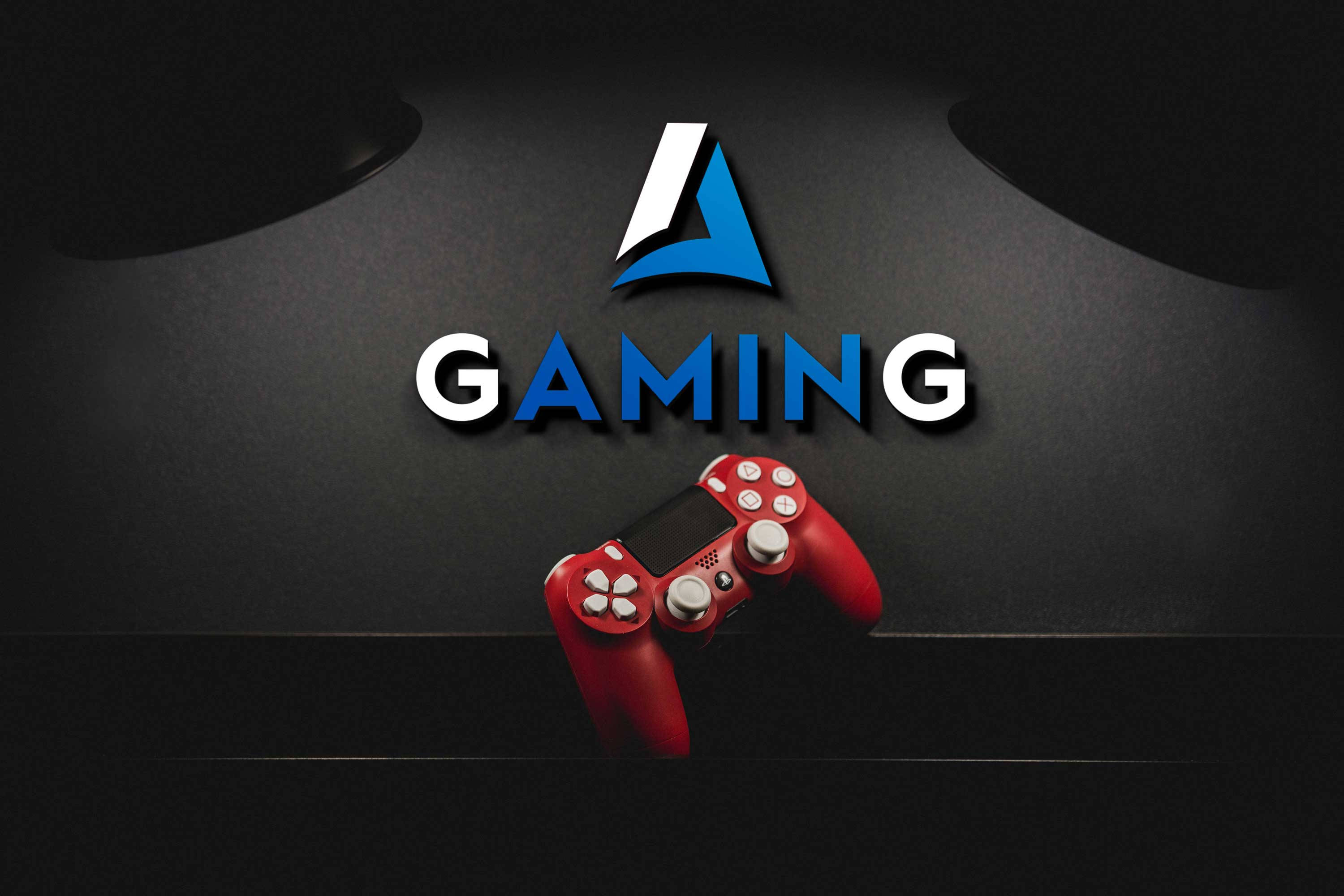 Tay cầm chơi game màu đỏ Hình nền