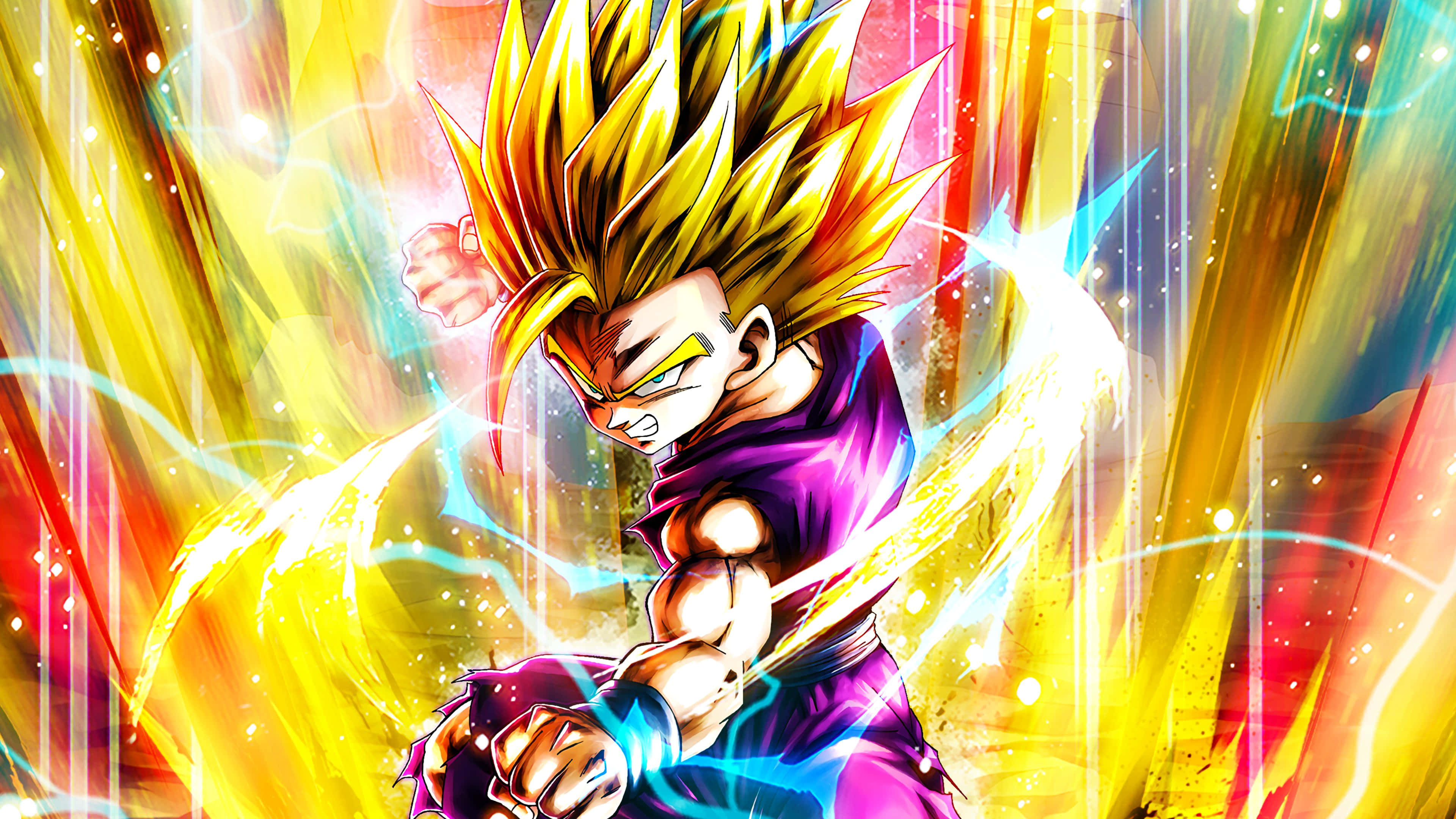 Teen Gohan Trừu tượng Sặc sỡ Hình nền