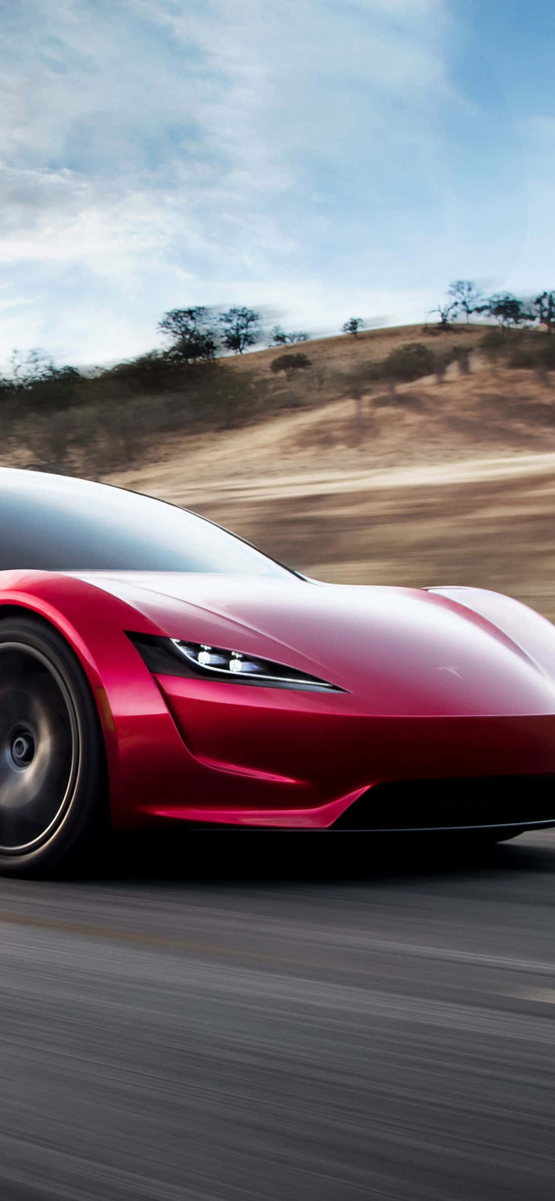 Tesla Roadster 3D iPhone Hình nền