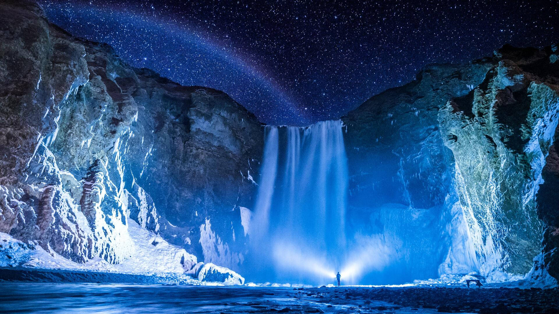 Thác Skógafoss HD 1920x1080 Hình nền