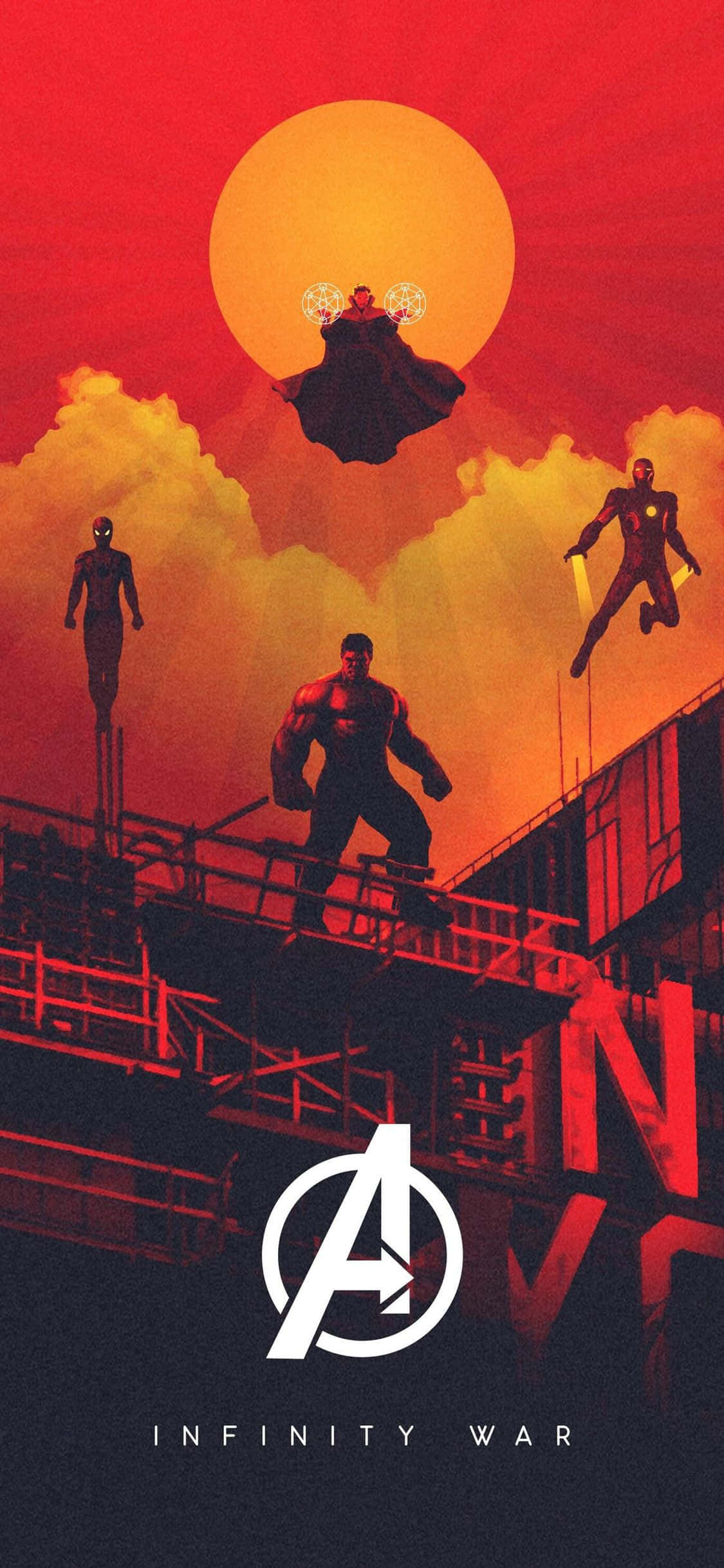 Tham gia cuộc chiến và bước vào thế giới của Marvel's Avengers với iPhone Xs. Hình nền