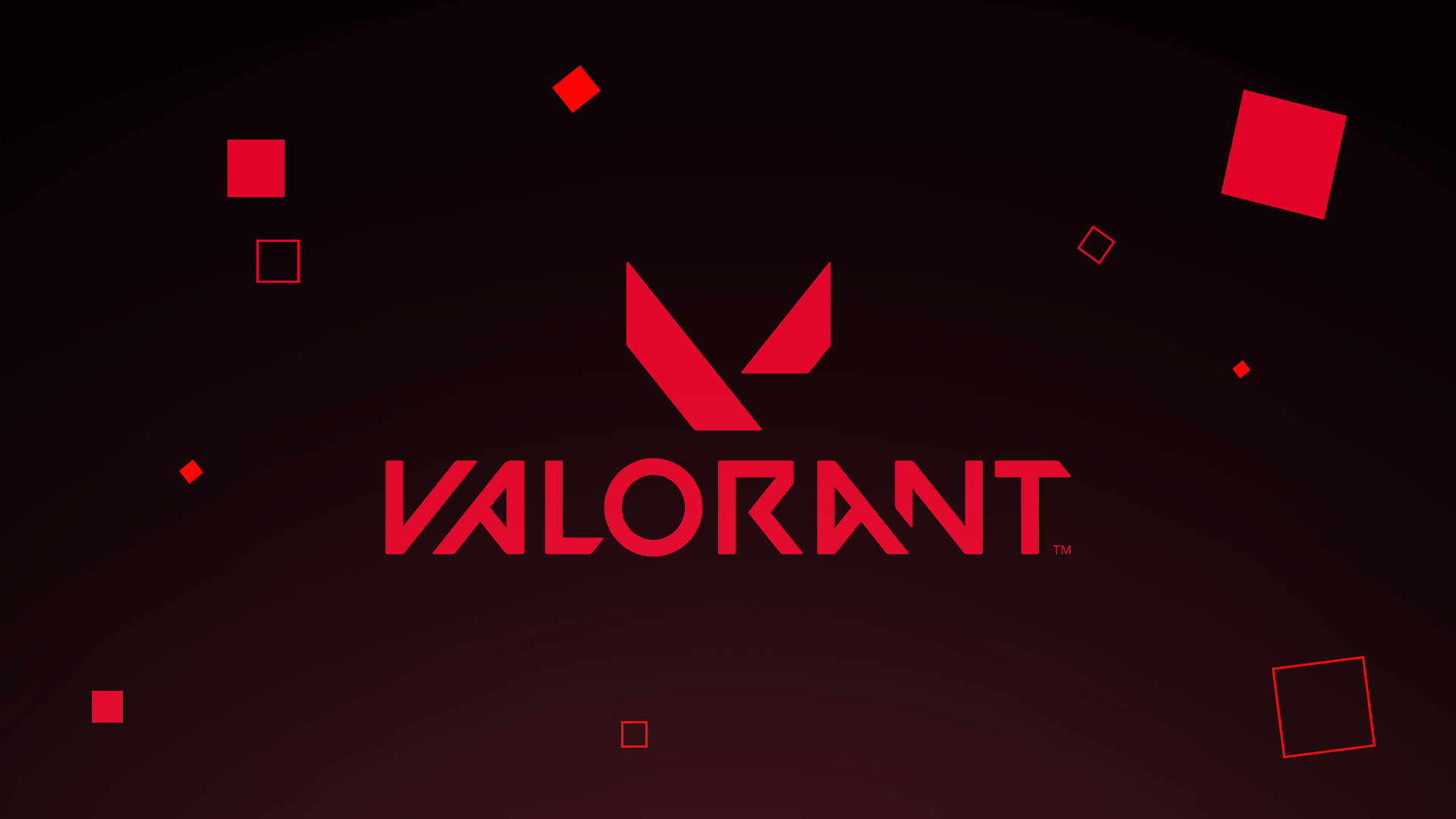 Hình nền Logo đỏ Valorant
