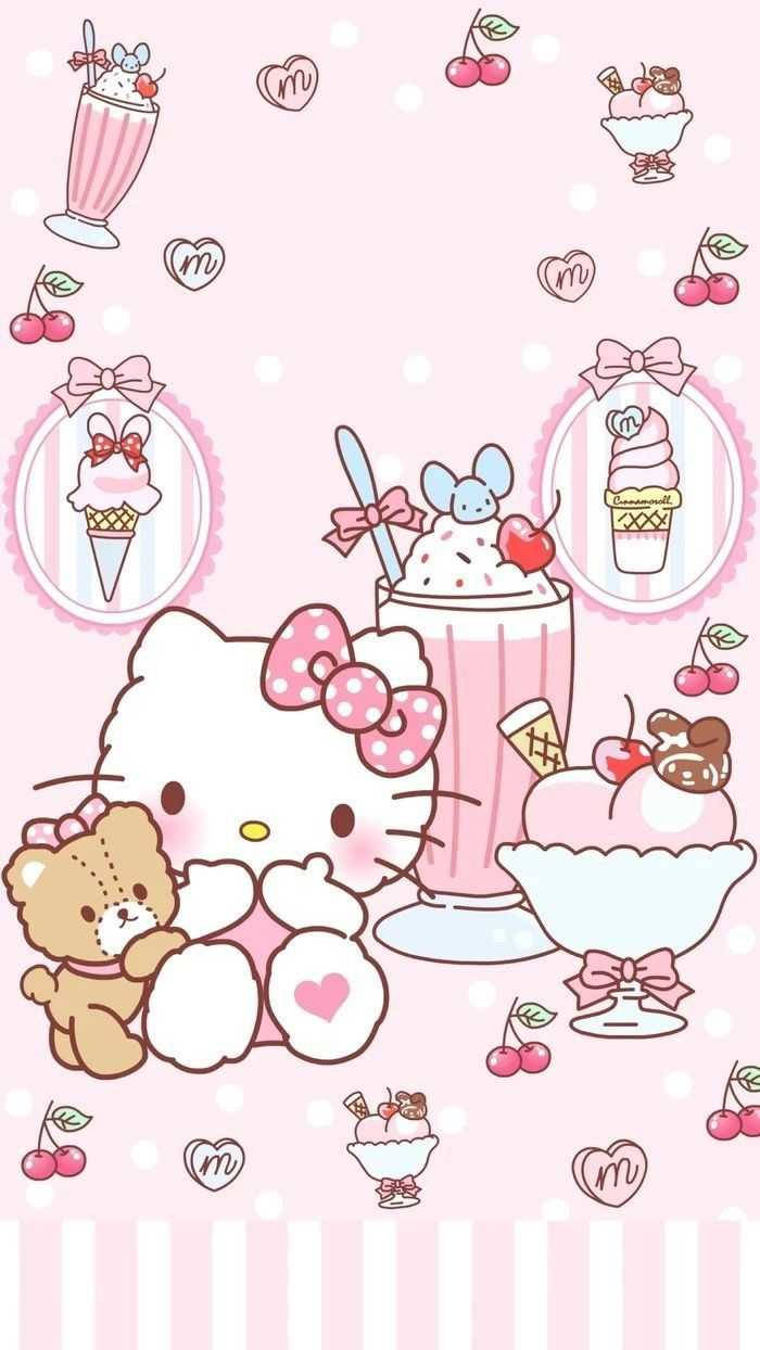 Thẩm mỹ ngọt ngào Hello Kitty Hình nền