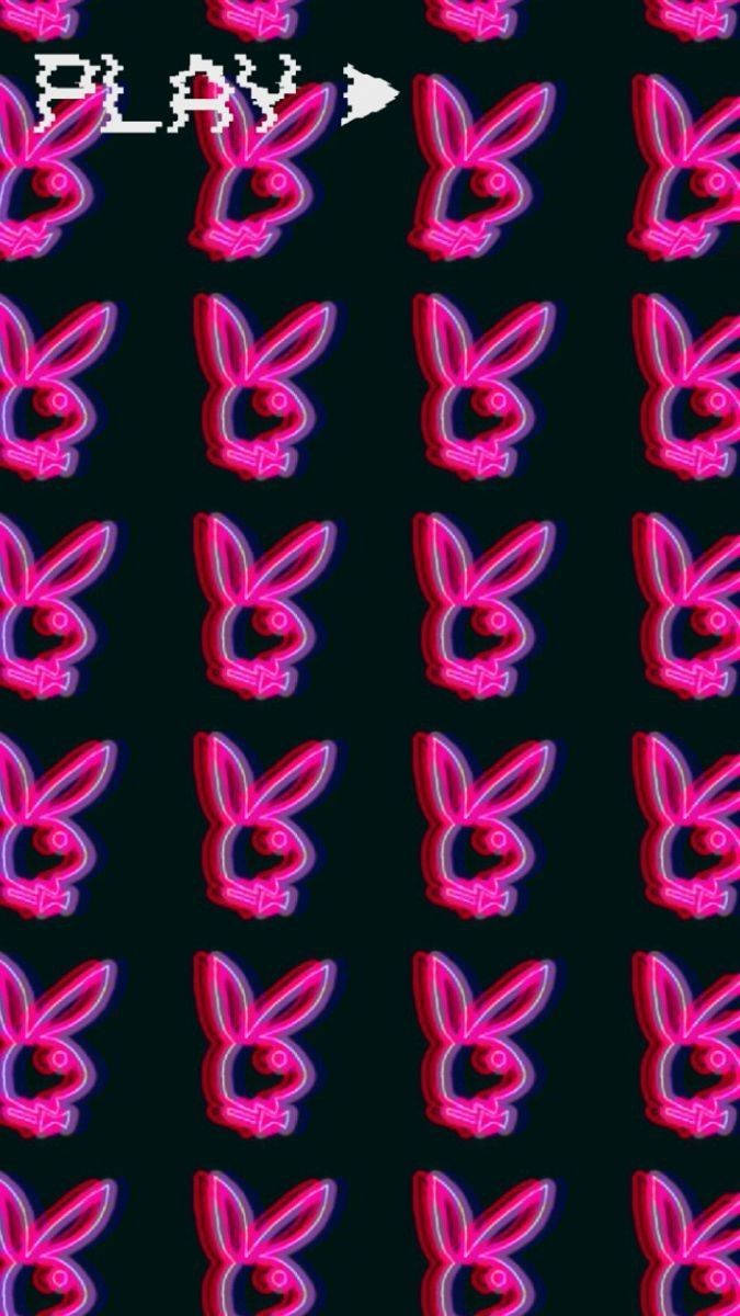 Thẩm mỹ Y2k Chú thỏ Playboy Màu hồng Hình nền