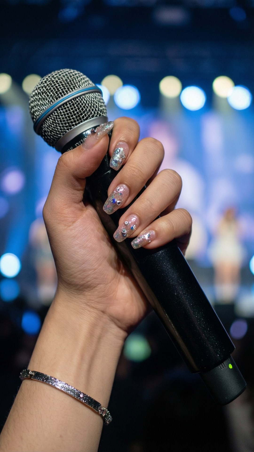 Thần tượng Kpop cầm mic Hình nền