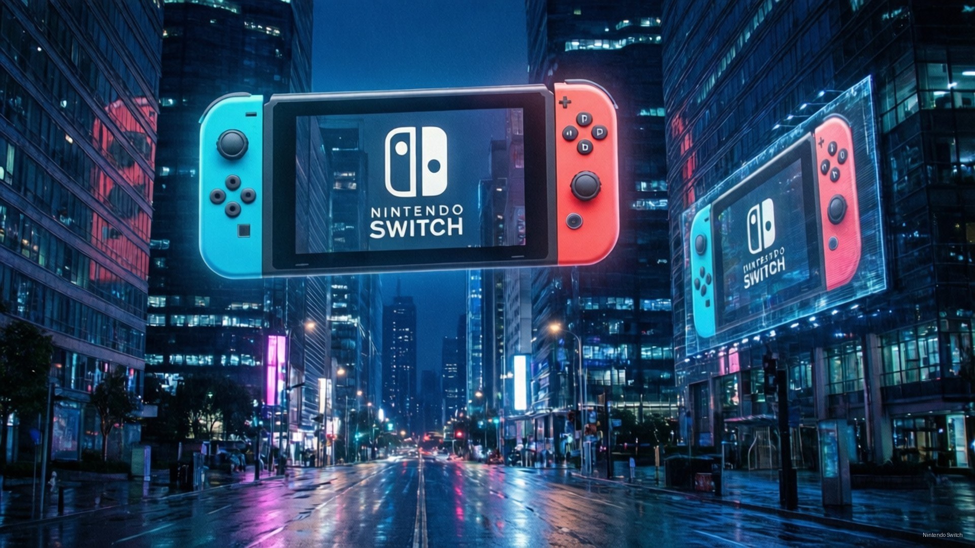 Thành phố Cyberpunk Switch Hình nền
