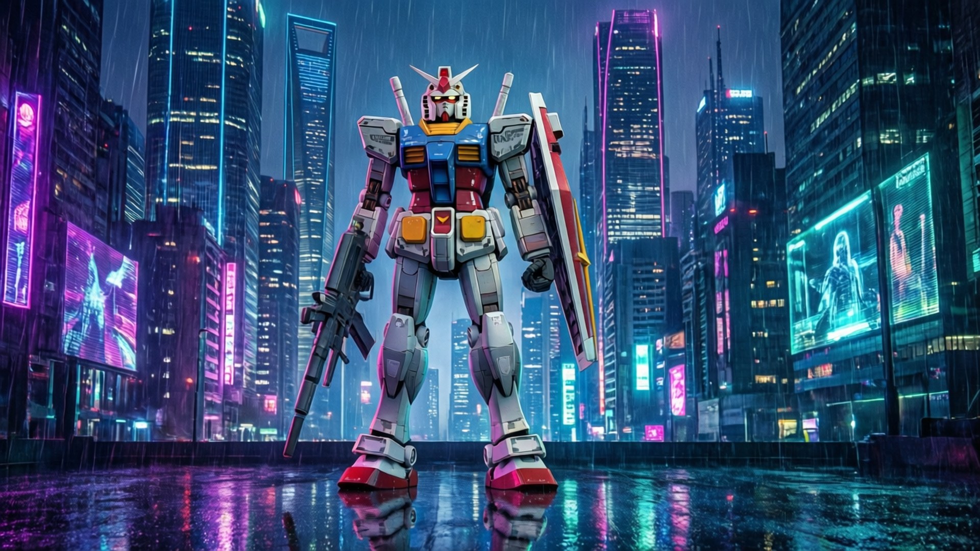 Thành phố Gundam Neon Hình nền