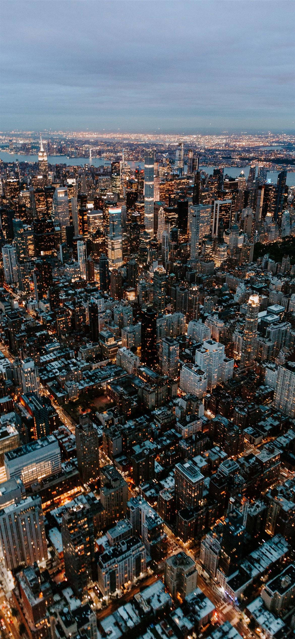Thành phố New York iPhone X Góc nhìn từ trên cao Hình nền