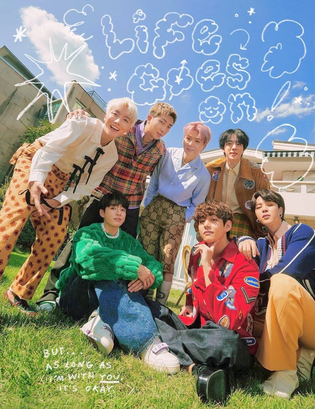 Thành Viên BTS Life Goes On Hình nền
