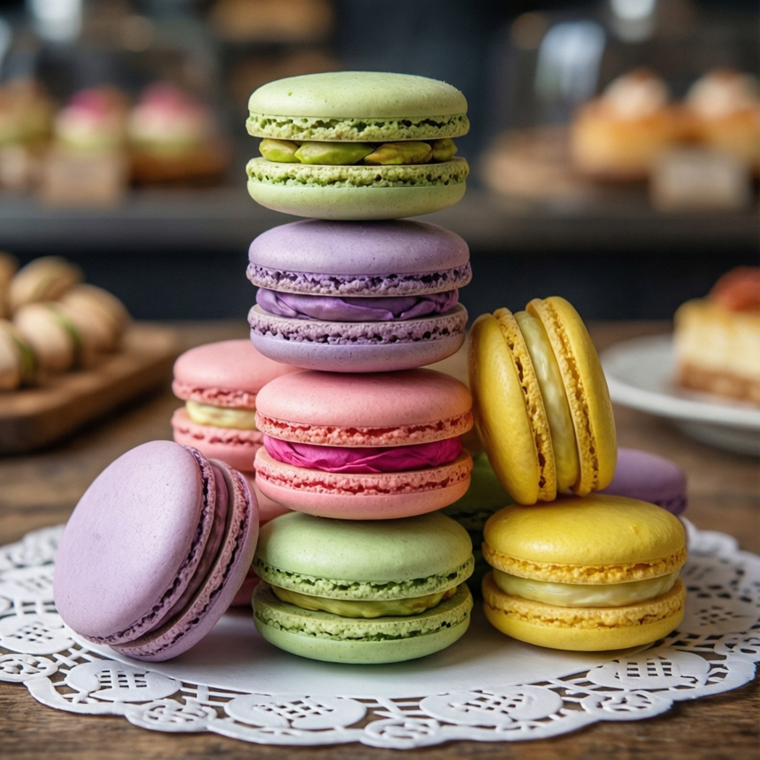 Tháp Macaron Pastel Hình nền