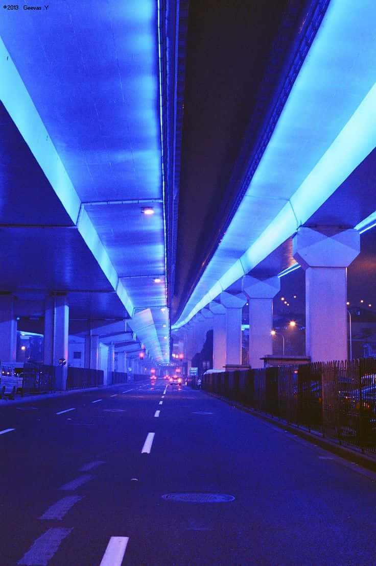 Thắp sáng màn đêm với phong cách Neon Xanh rực rỡ Hình nền