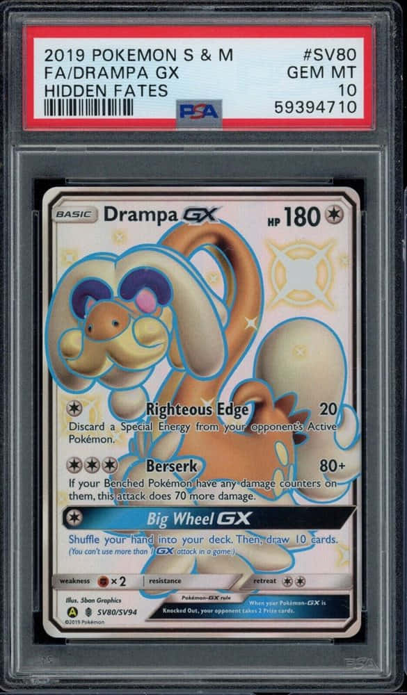 Thẻ bài Pokémon Drampa được bọc kín Hình nền