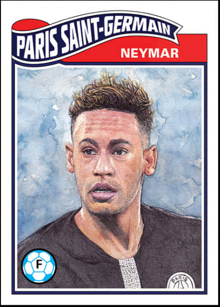 Thẻ Chân Dung Neymar PSG Hình nền