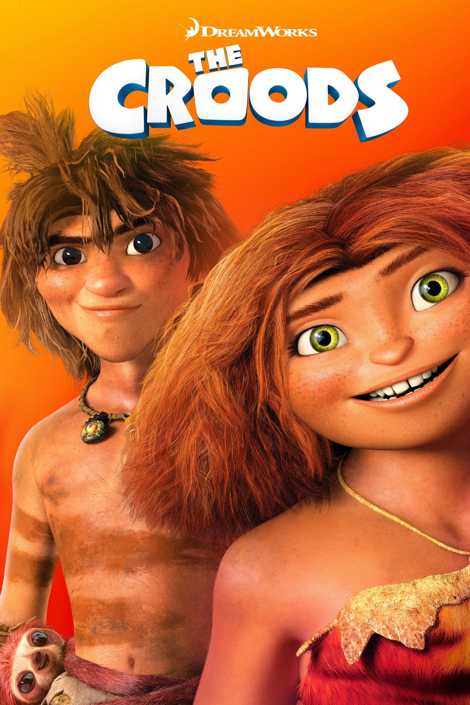 The Croods Orange Movie Poster Hình nền