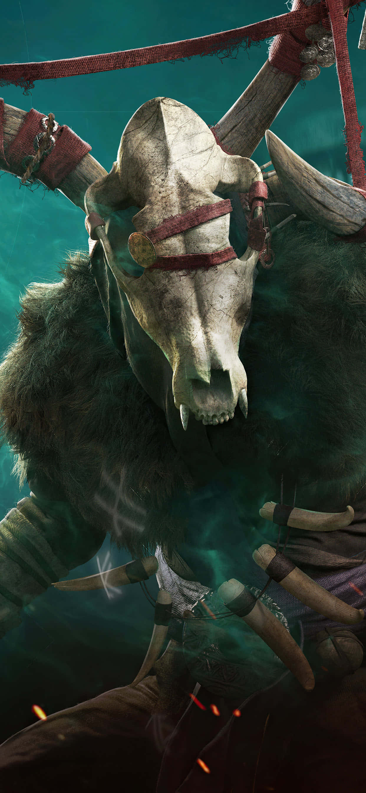 The Cursed iPhone Xs Max Assassin's Creed Valhalla Background Hình nền