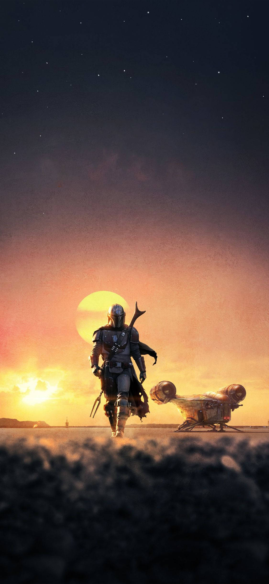 The Mandalorian Star Wars 4K iPhone Hình nền