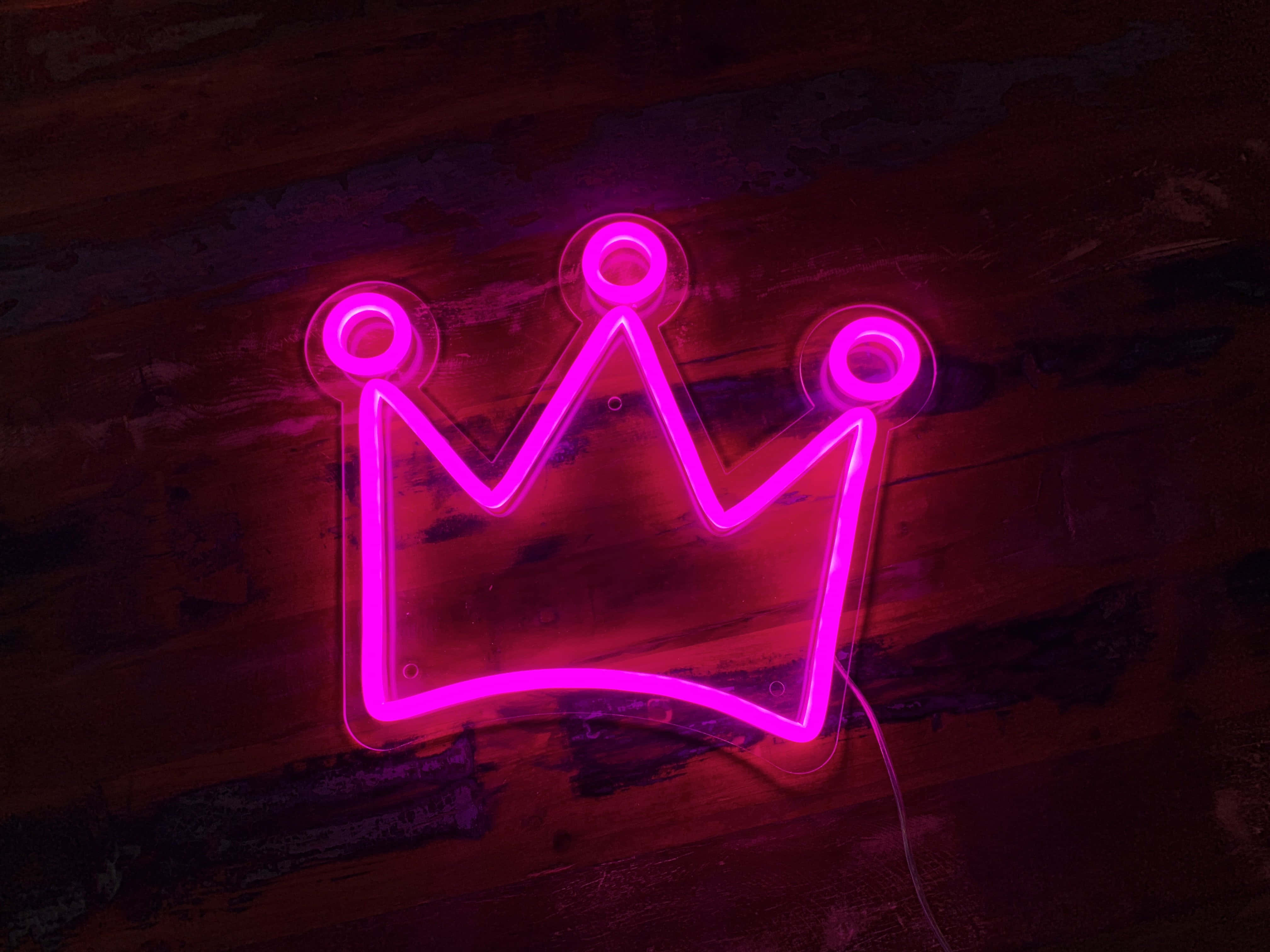 "Thêm chút hồng neon vào cuộc sống của bạn với phong cách thẩm mỹ hồng neon!" Hình nền