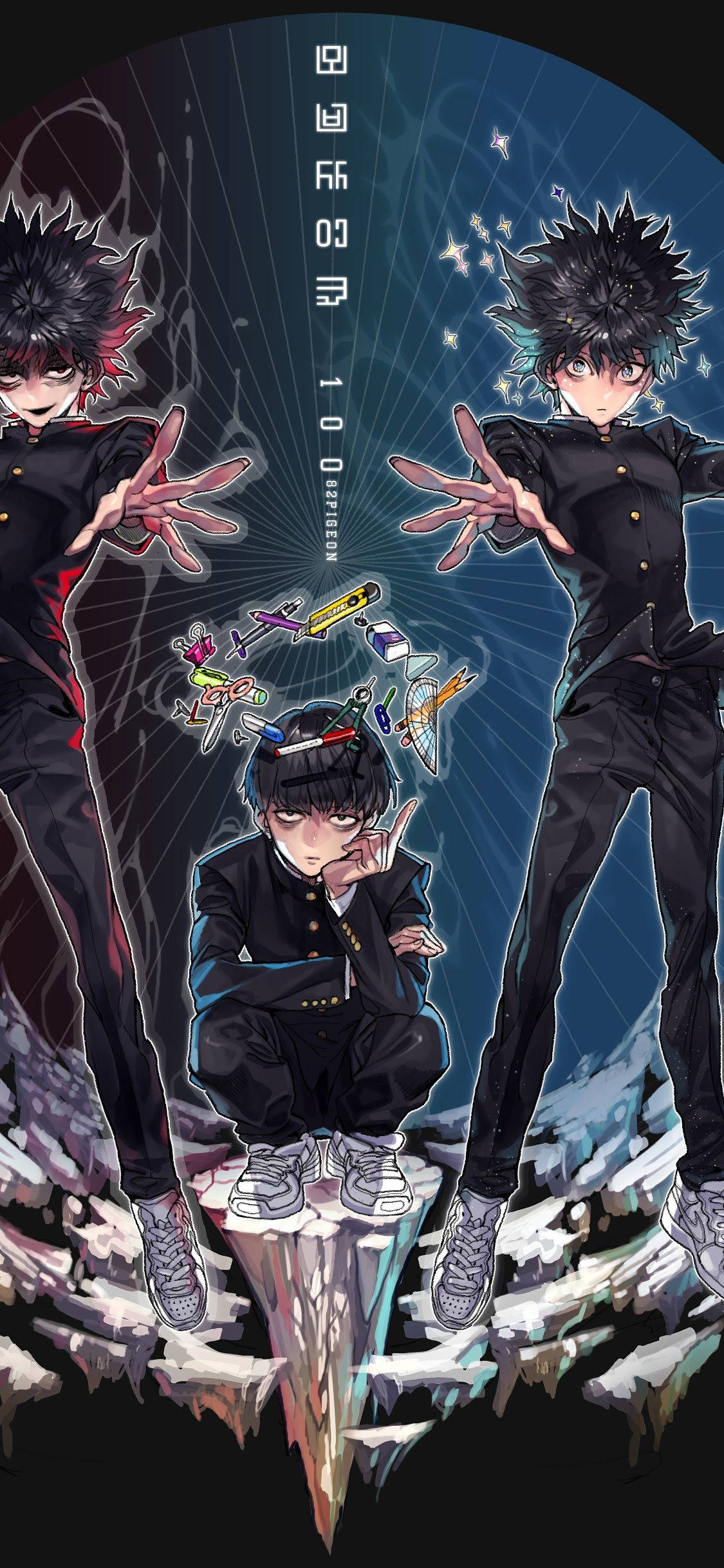 Theo chân Shigeo Kageyama trong hành trình Mob Psycho 100 Hình nền