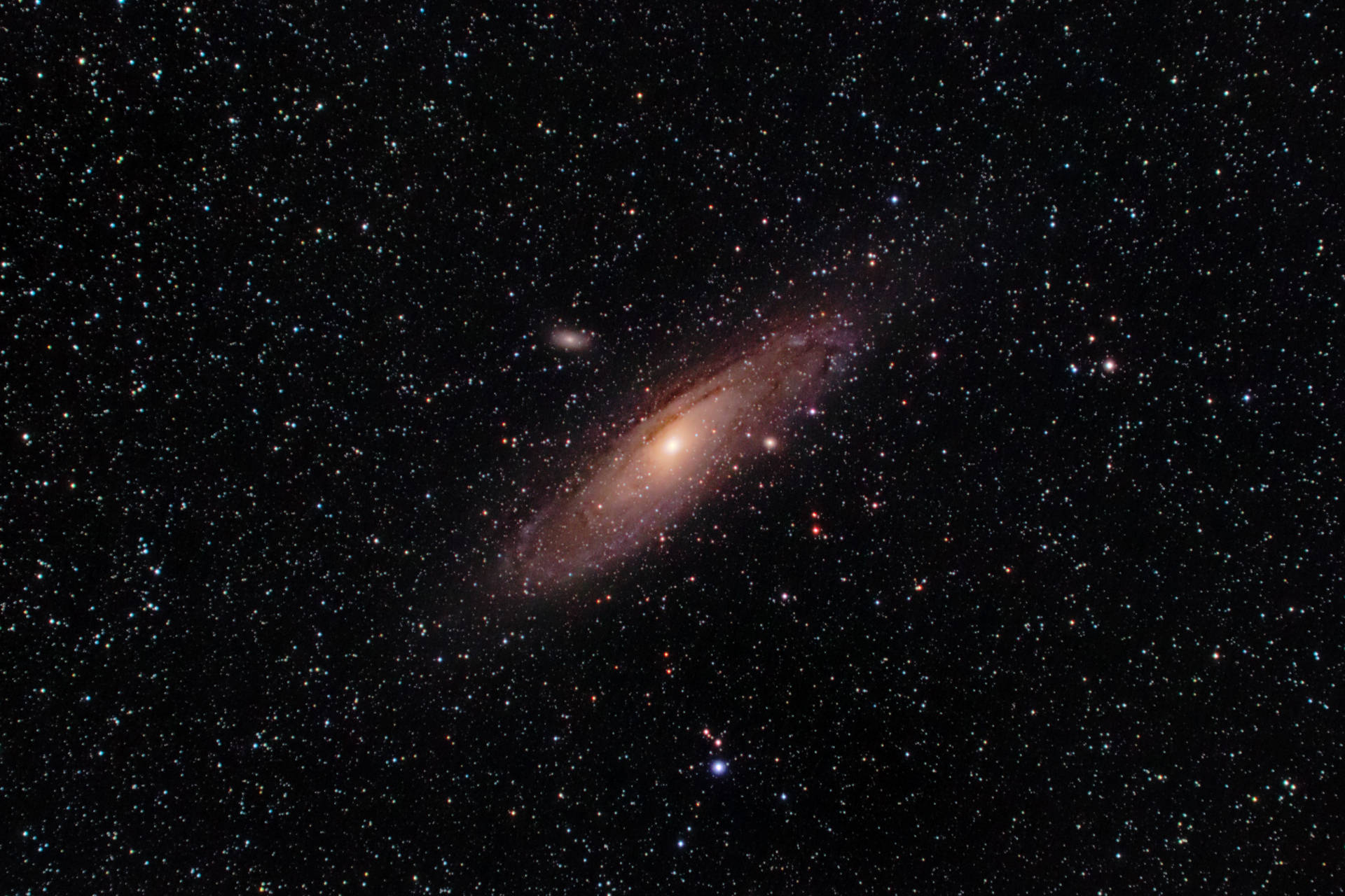Hình nền Thiên Hà Andromeda Trong Vũ Trụ