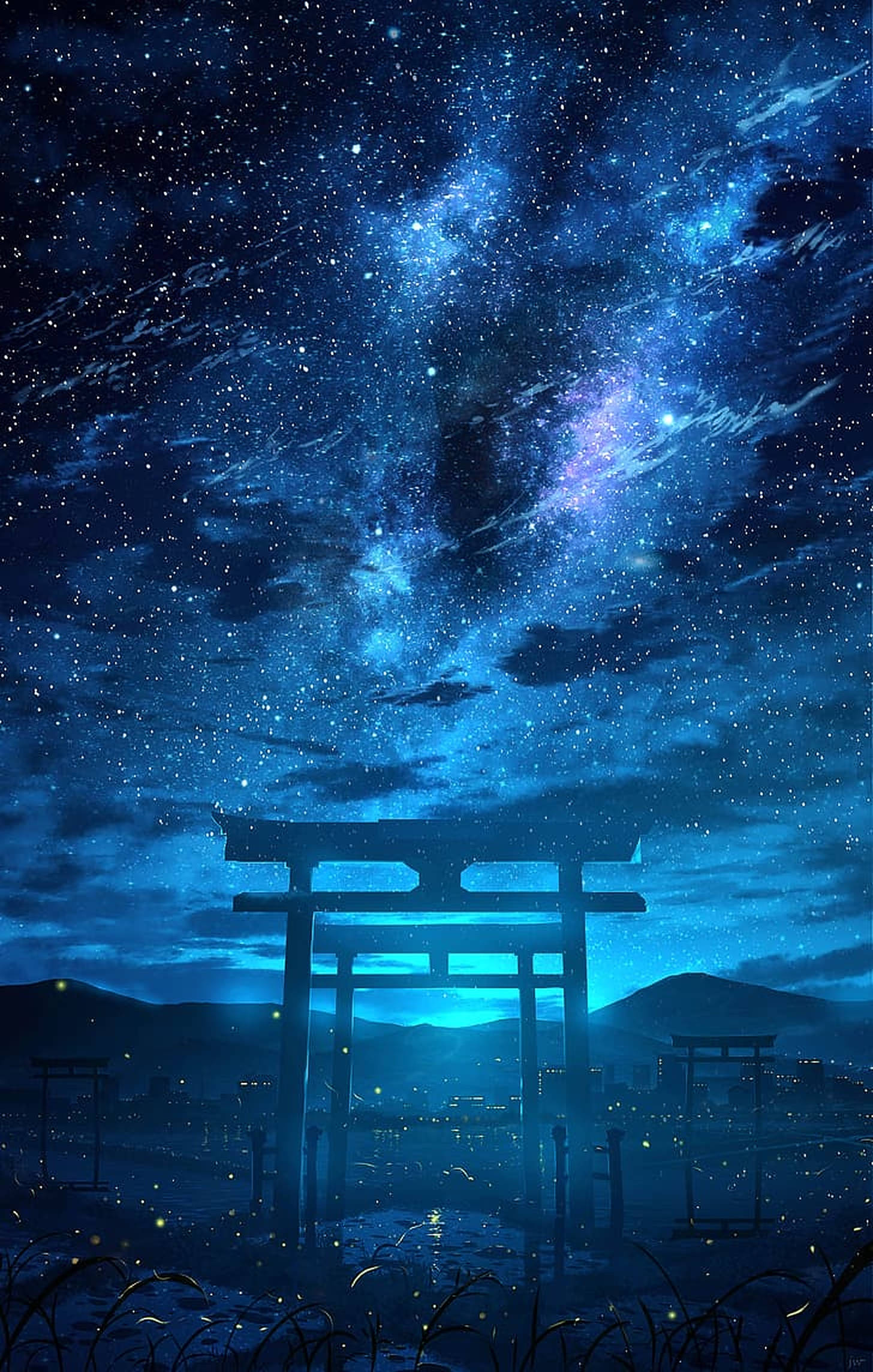 Thiên Hà Cổng Torii Hình nền