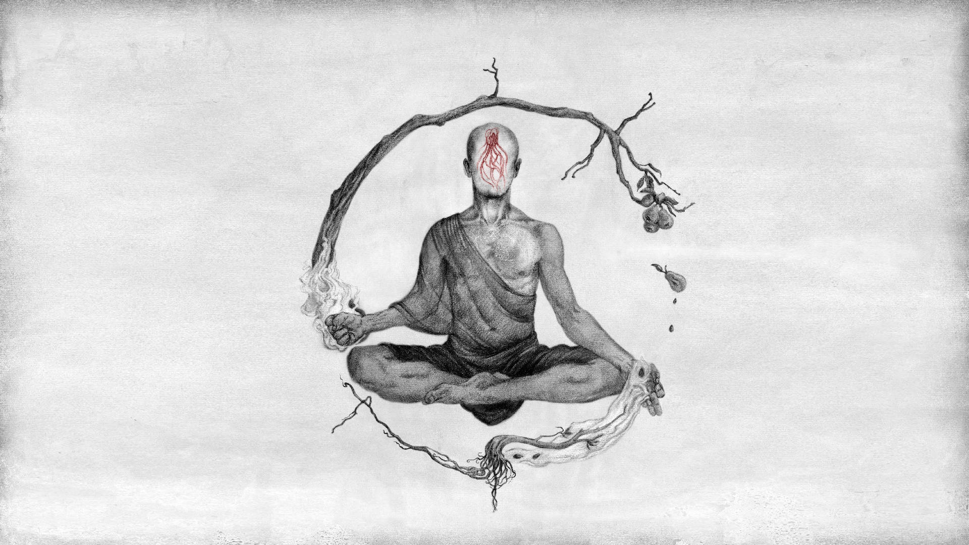 Thiền Sư Tĩnh Tâm Thẩm Mỹ Tâm Linh Hình nền