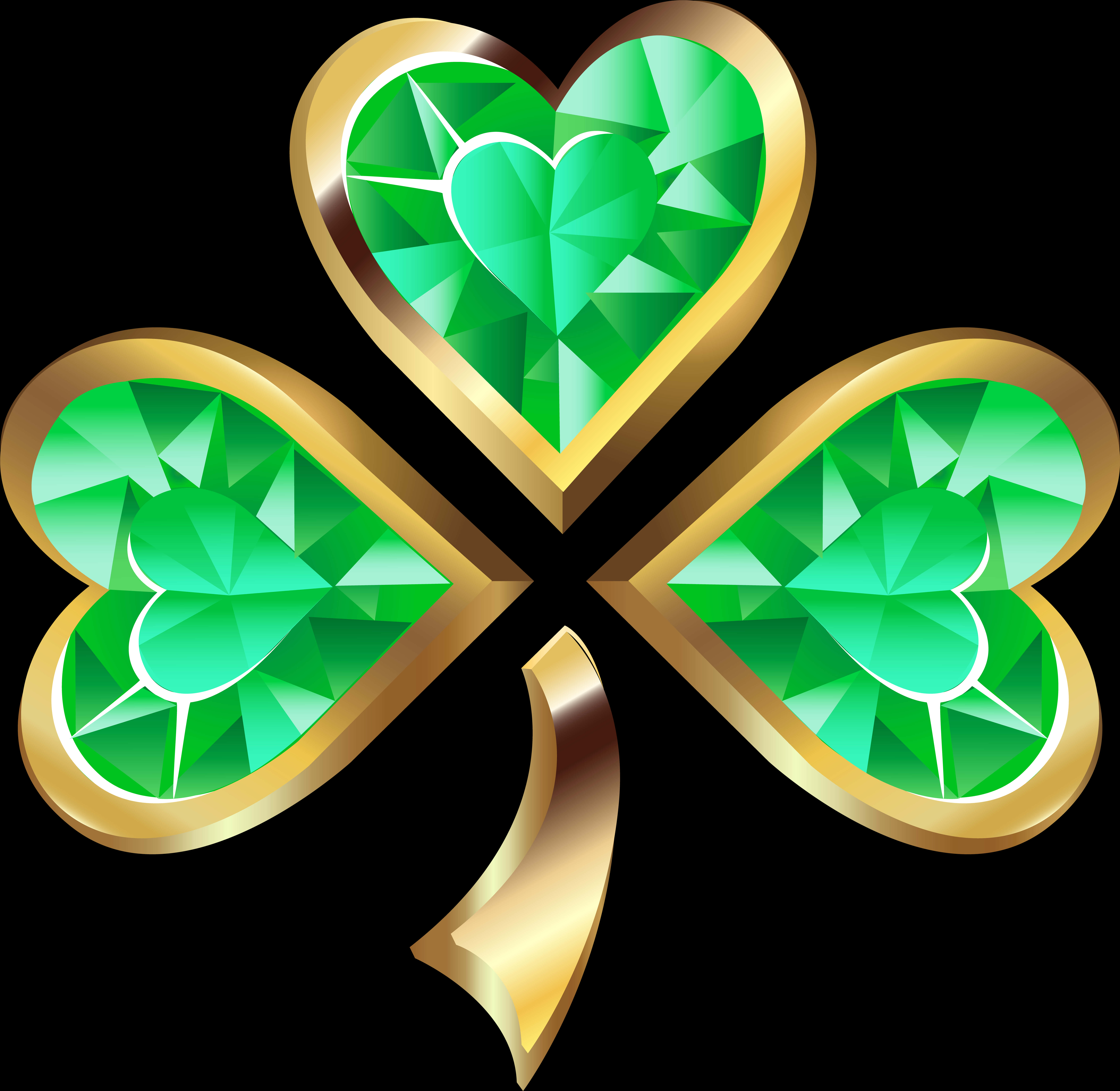 Thiết kế đá quý hình shamrock Hình nền