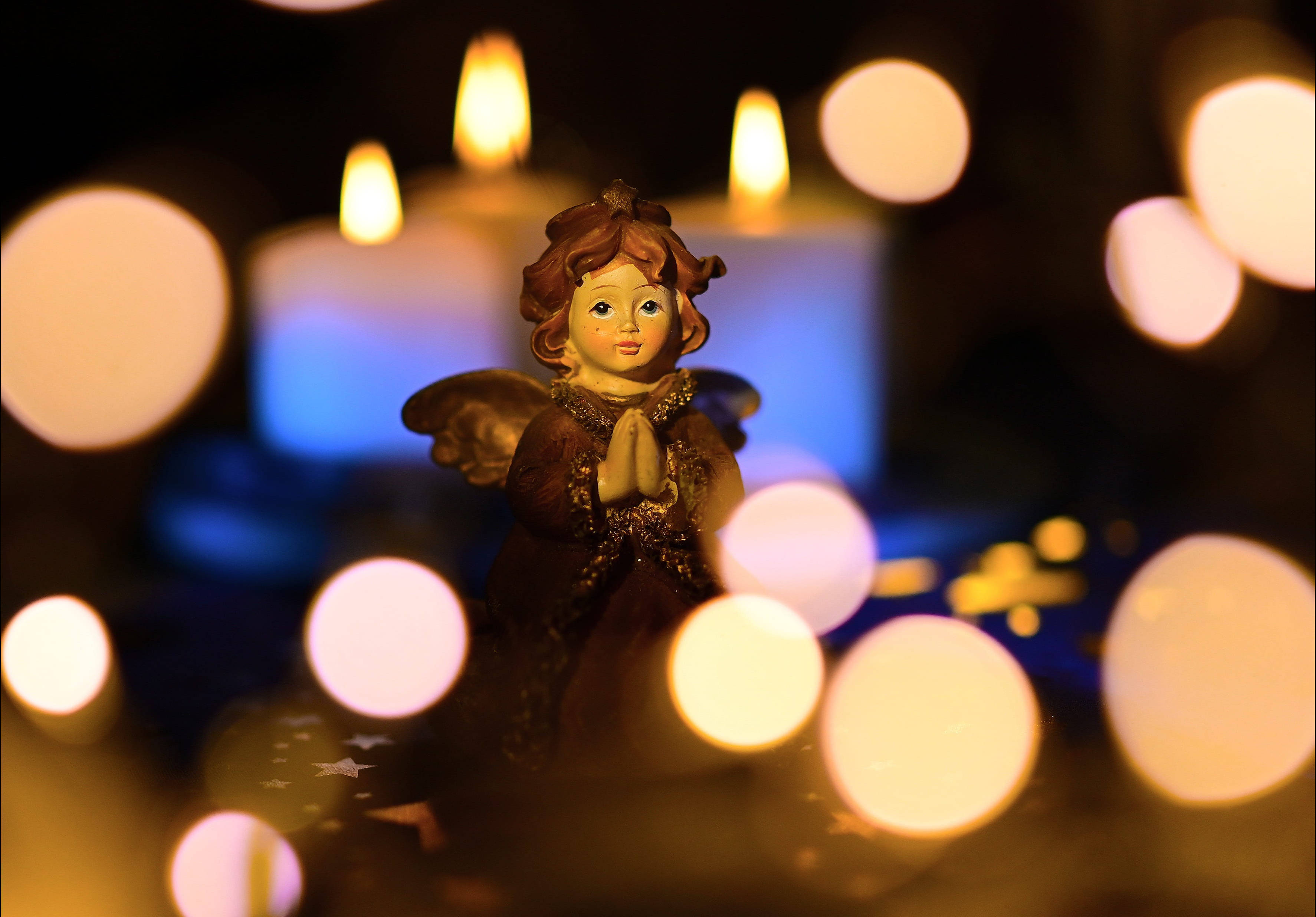 Thiết kế bokeh thiên thần Giáng sinh Hình nền