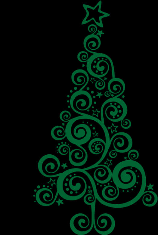 Thiết kế cây thông Noel xoắn ốc trừu tượng Hình nền