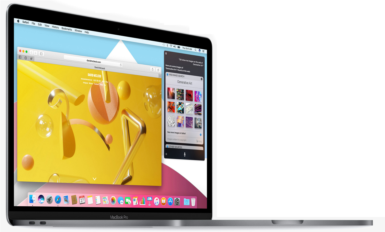 Thiết lập hai màn hình MacBook Pro Hình nền