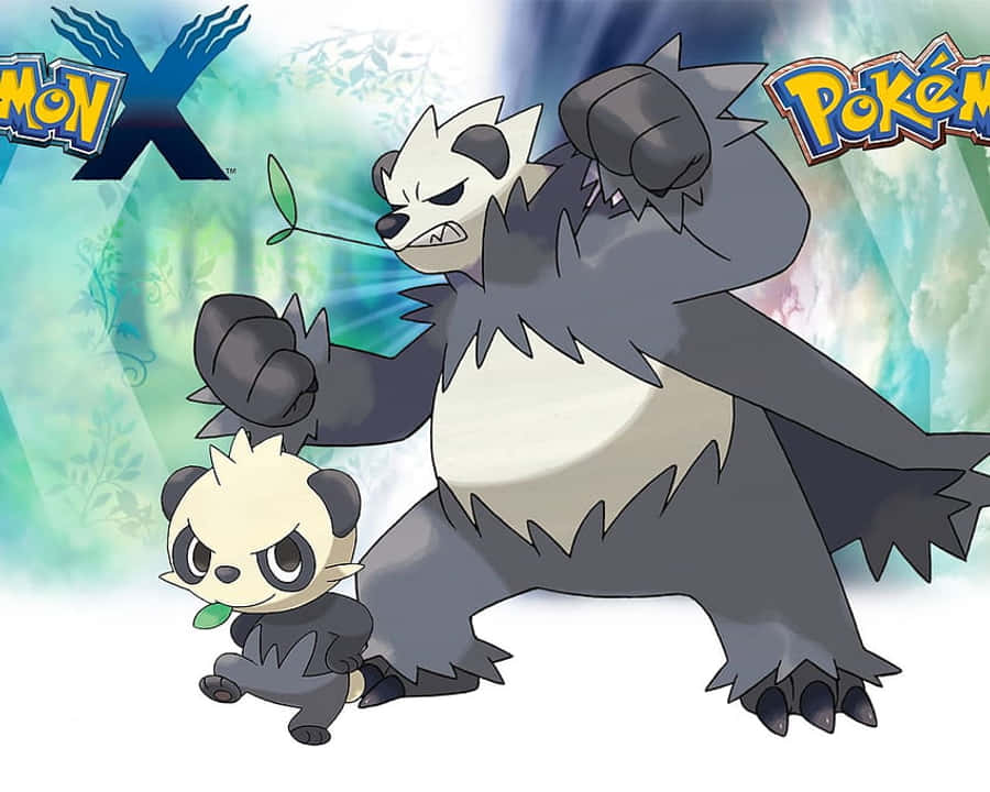 Thời Khắc Chiến Đấu Căng Thẳng với Pancham và Pangoro, Pokemon X và Y Hình nền