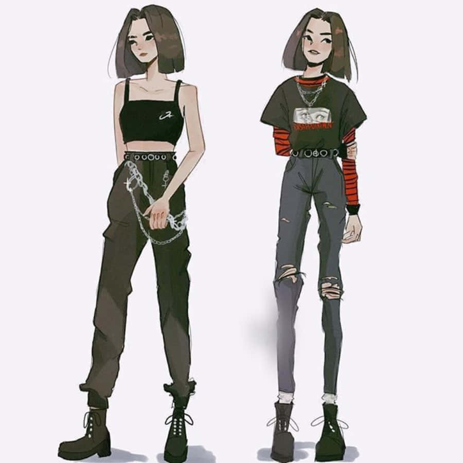 Thời trang Anime Grunge Hình nền